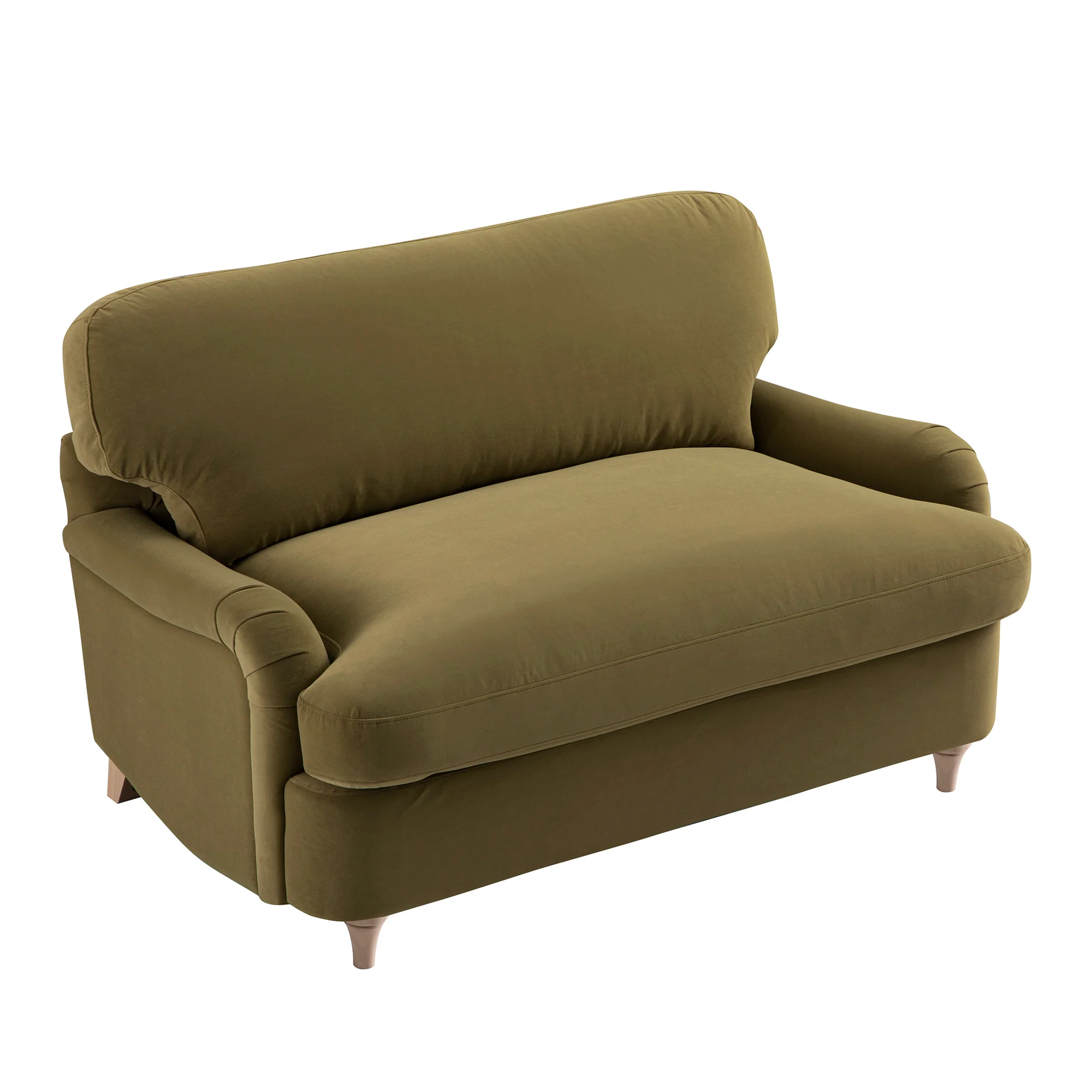 Daphnis Fudge Velvet Sofa Bed, Loveseat - Image 18