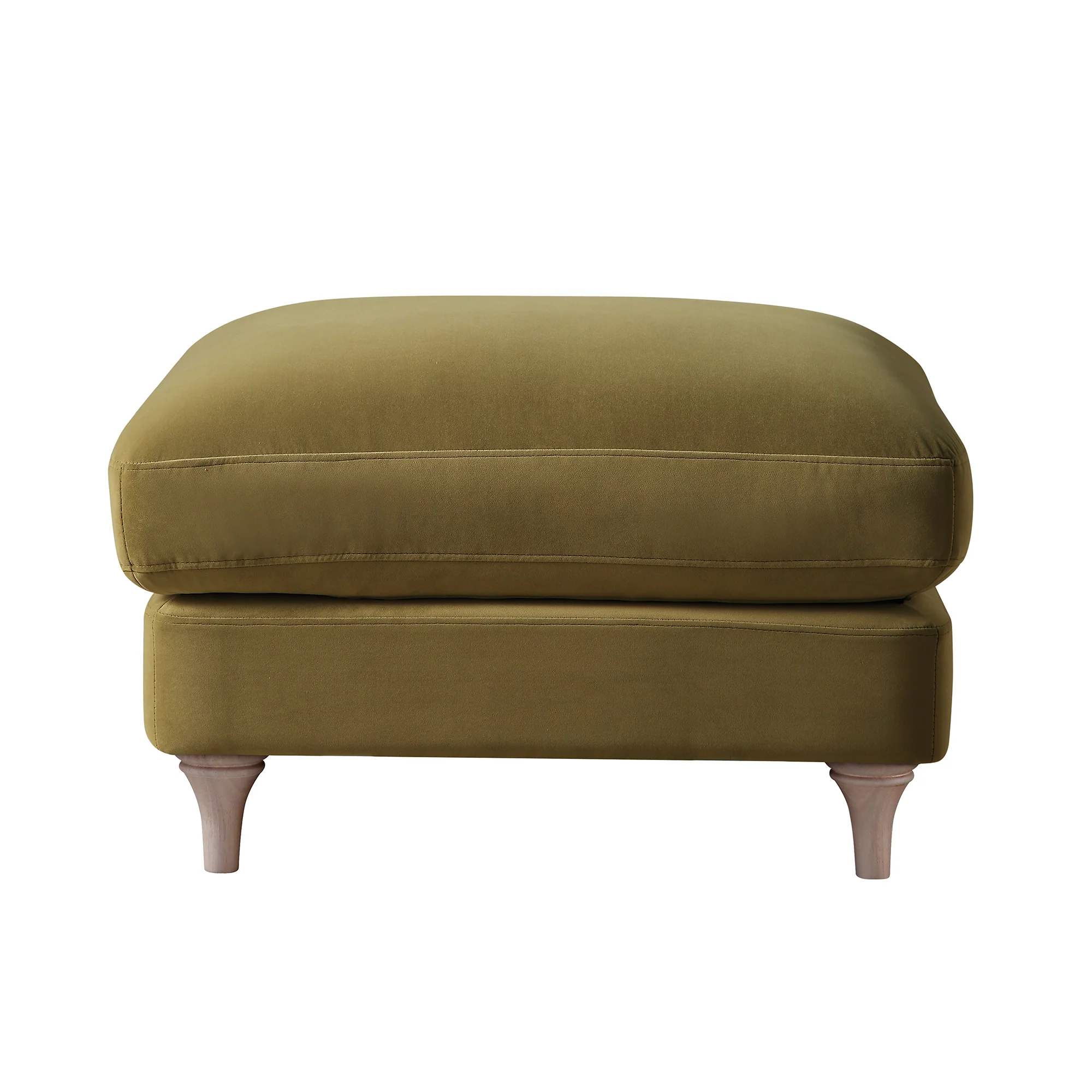 Daphnis Fudge Velvet Sofa, Footstool - Image 5