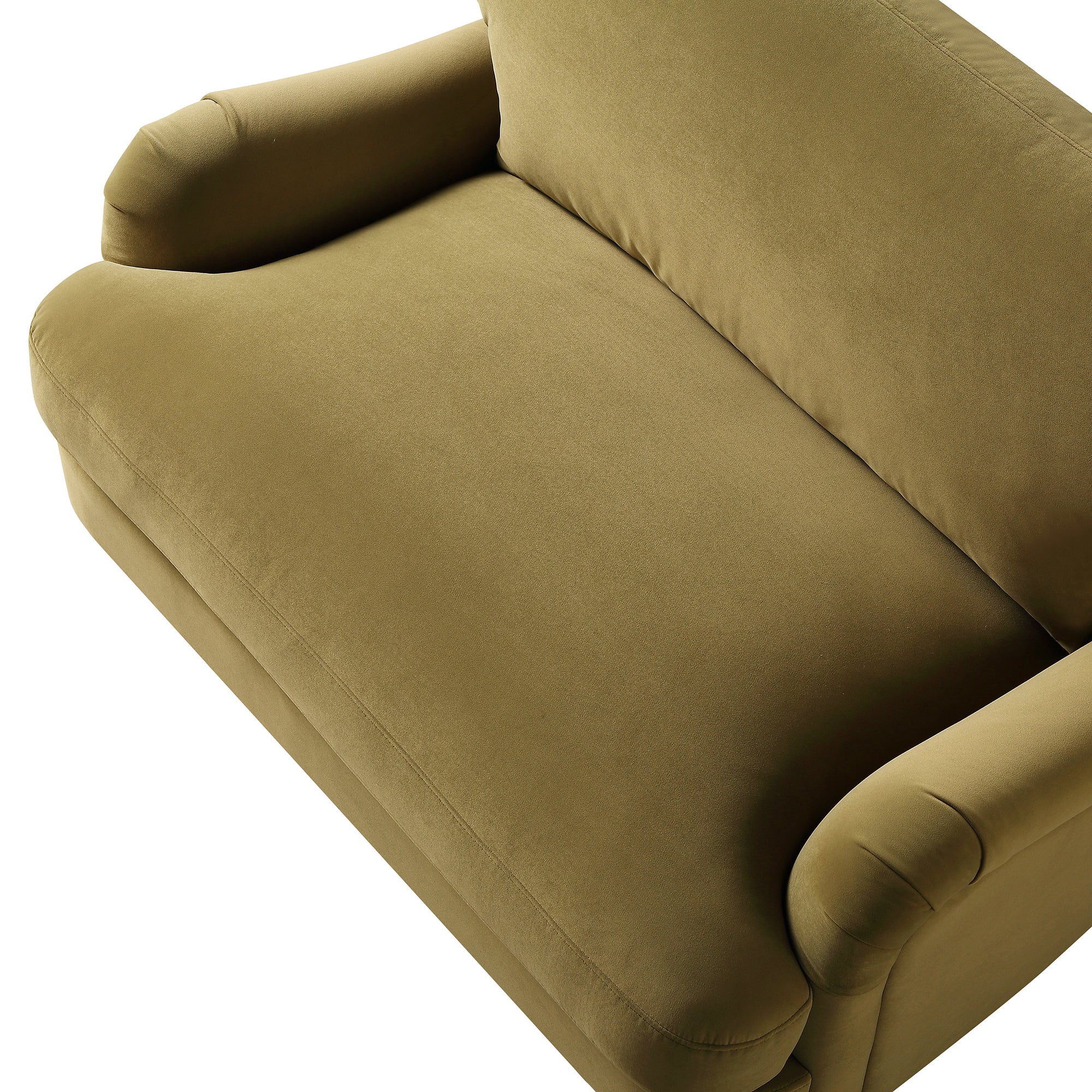 Daphnis Fudge Velvet Sofa, Loveseat - Image 12