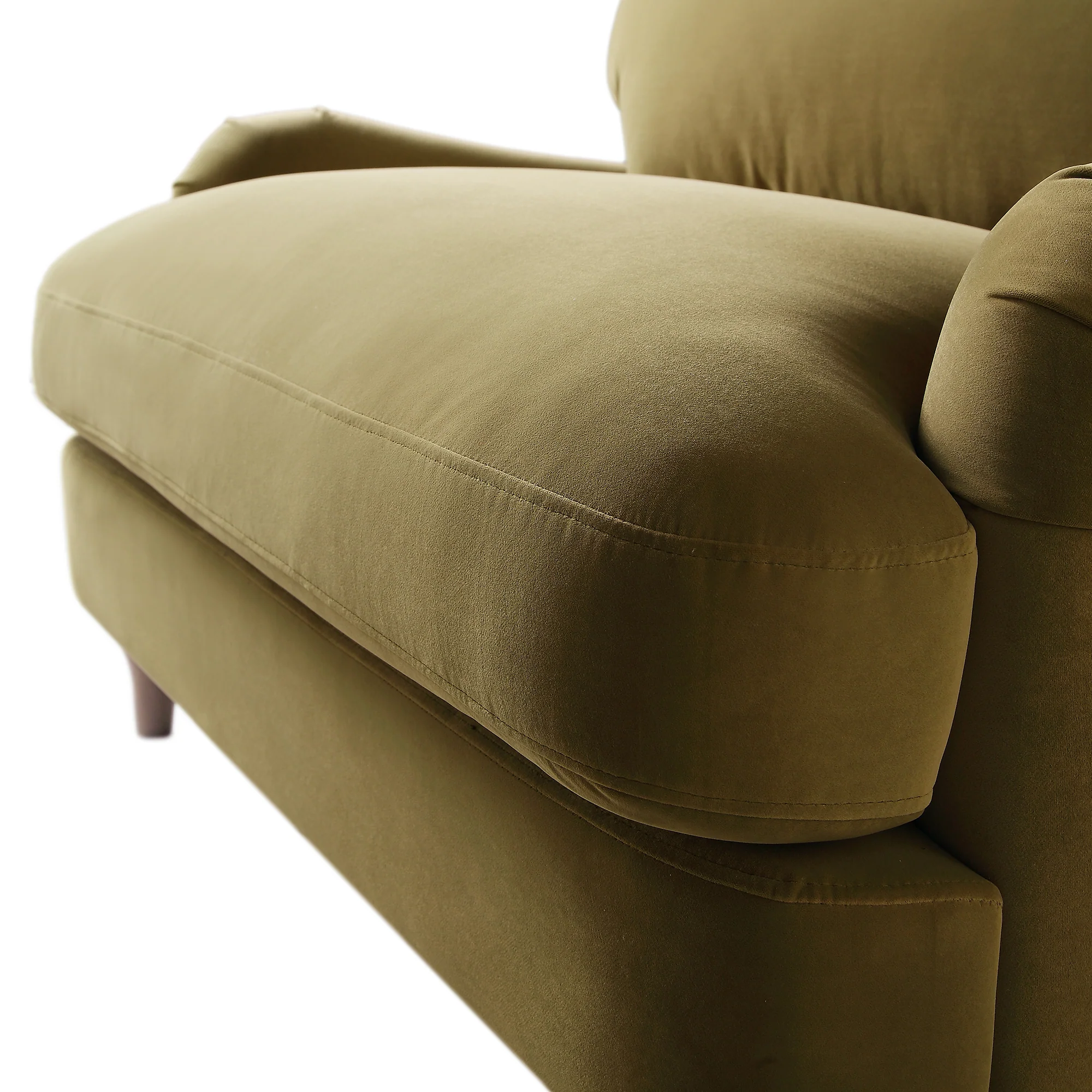 Daphnis Fudge Velvet Sofa, Loveseat - Image 13