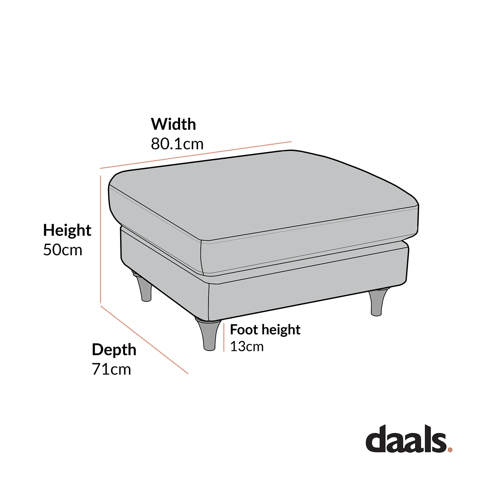 Daphnis Camel Velvet Sofa, Footstool - Image 7