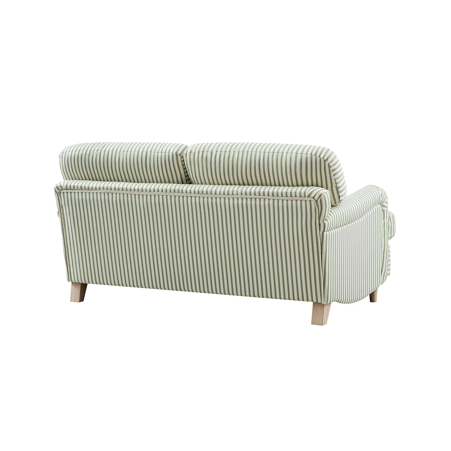Daphnis Green Striped Linen Blend Sofa, 2-Seater - Image 11
