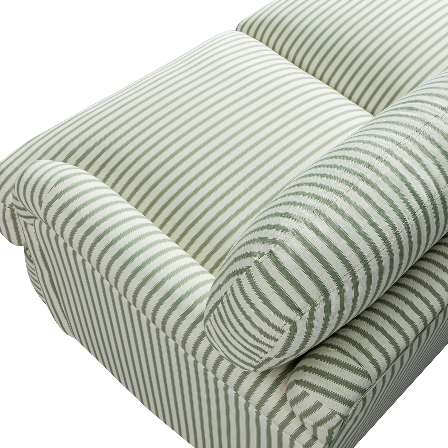 Daphnis Green Striped Linen Blend Sofa, 2-Seater - Image 13