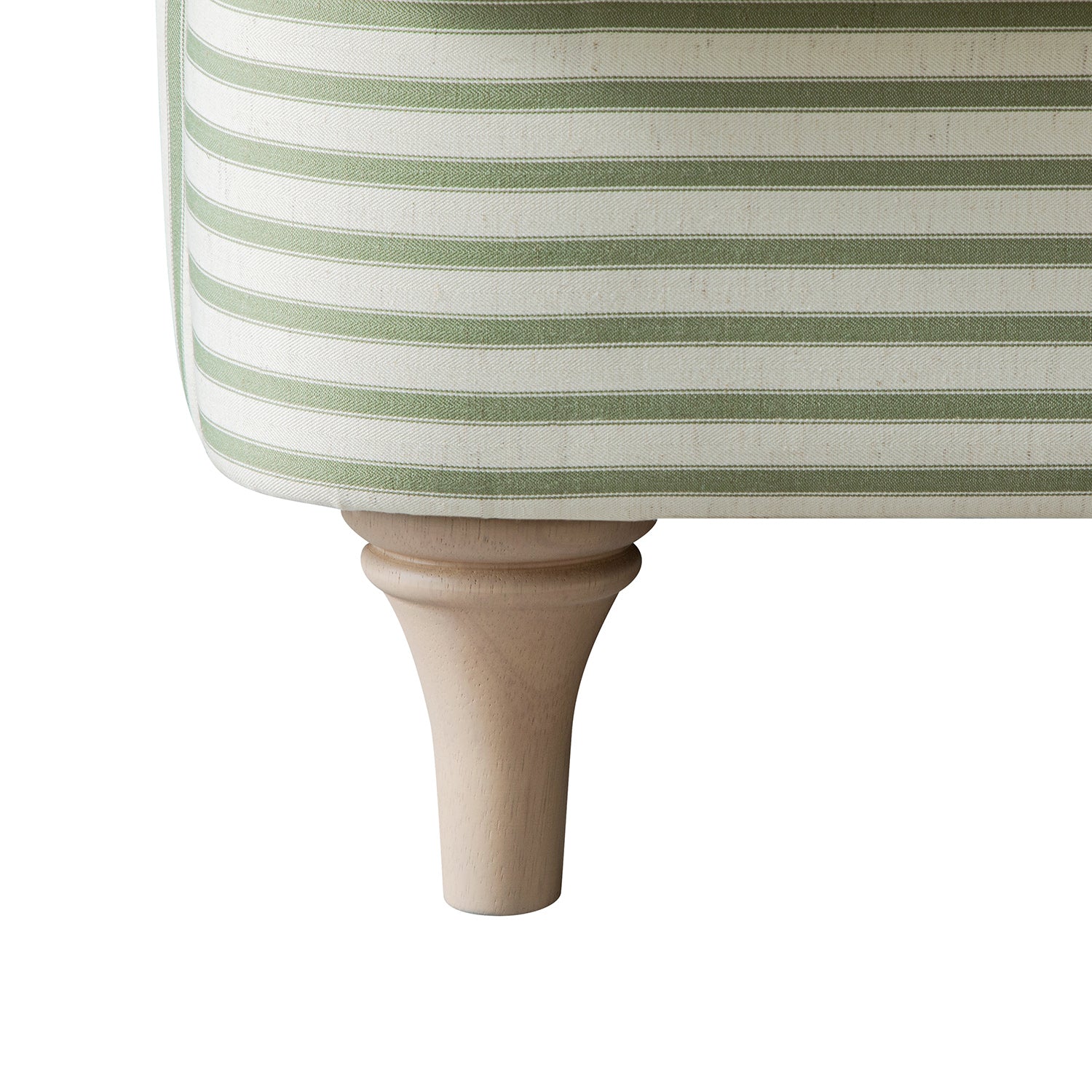 Daphnis Green Striped Linen Blend Sofa, 2-Seater - Image 14