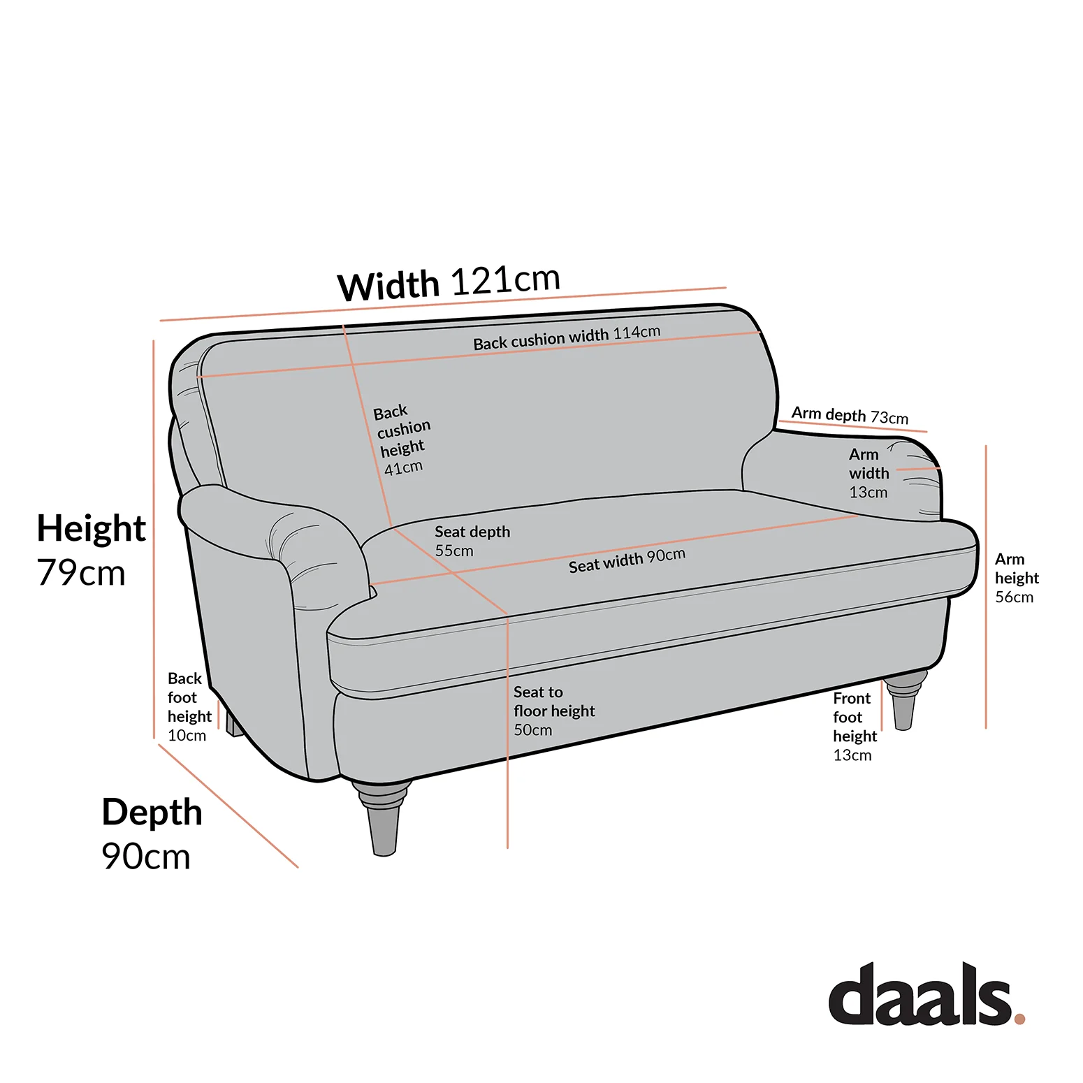 Daphnis Cinnamon Velvet Sofa, Loveseat - Image 6