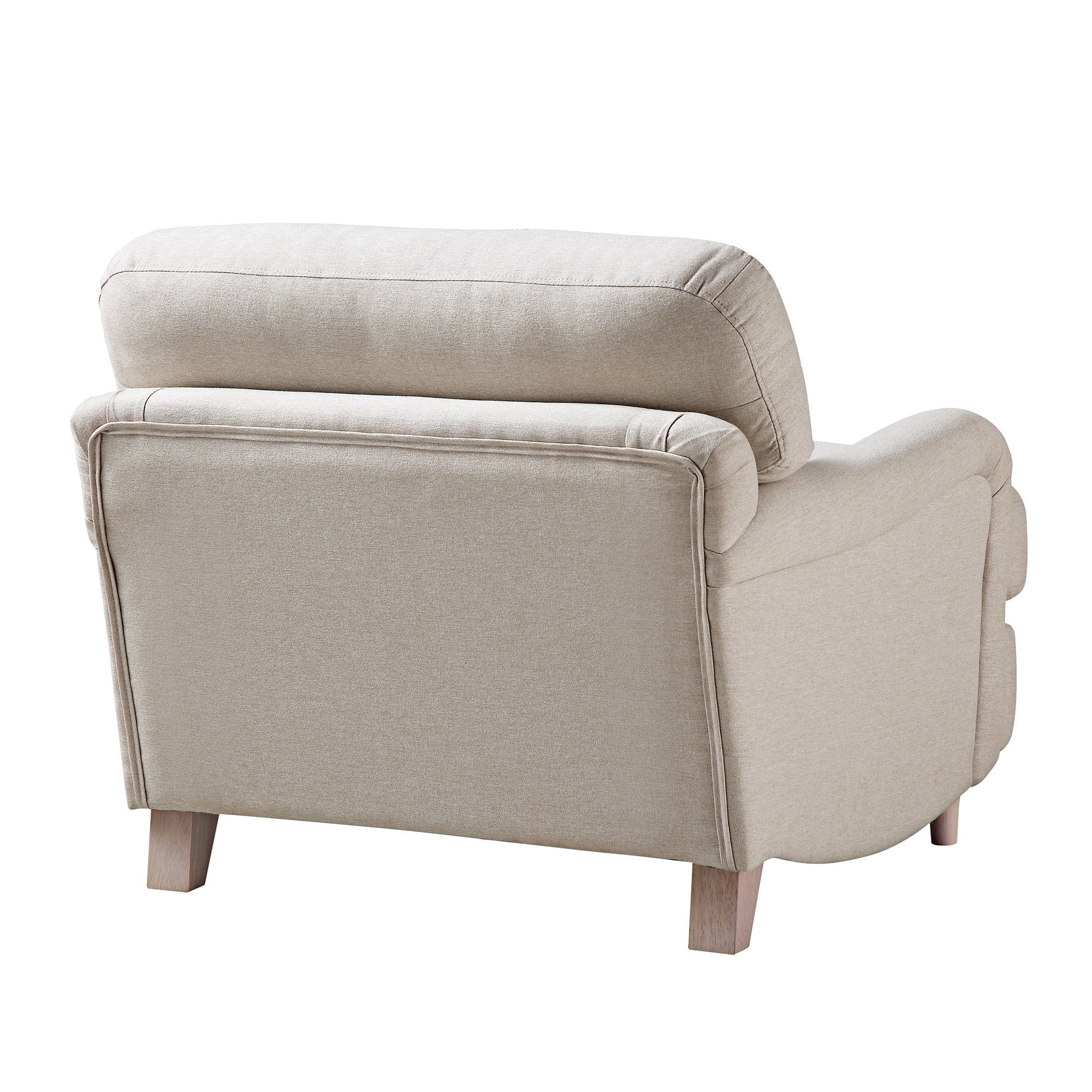 Daphnis Oatmeal Fabric Sofa, 1-Seater - Image 10