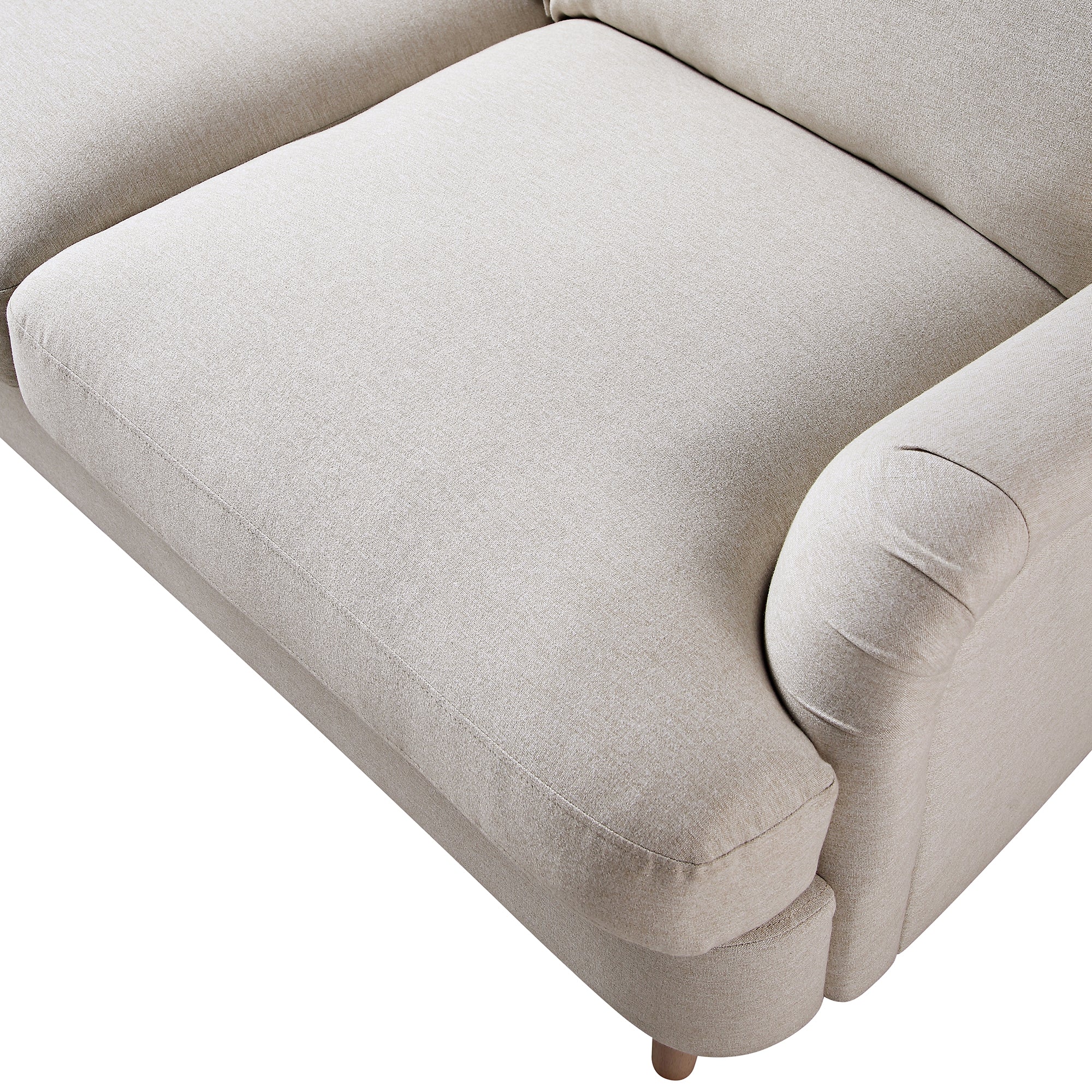 Daphnis Oatmeal Fabric Sofa, 2-Seater - Image 11