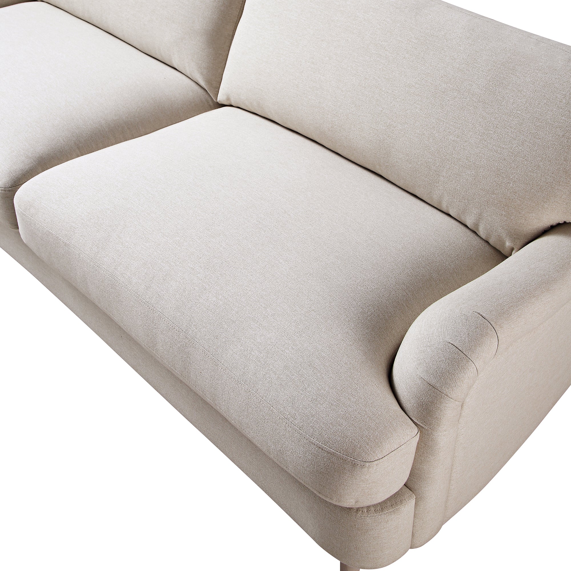 Daphnis Oatmeal Fabric Sofa, 3-Seater - Image 12
