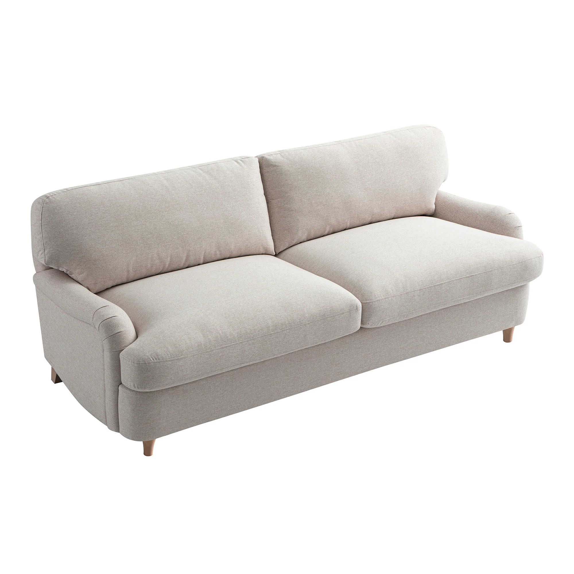 Daphnis Oatmeal Fabric Sofa Bed, Large 3-Seater - Image 14