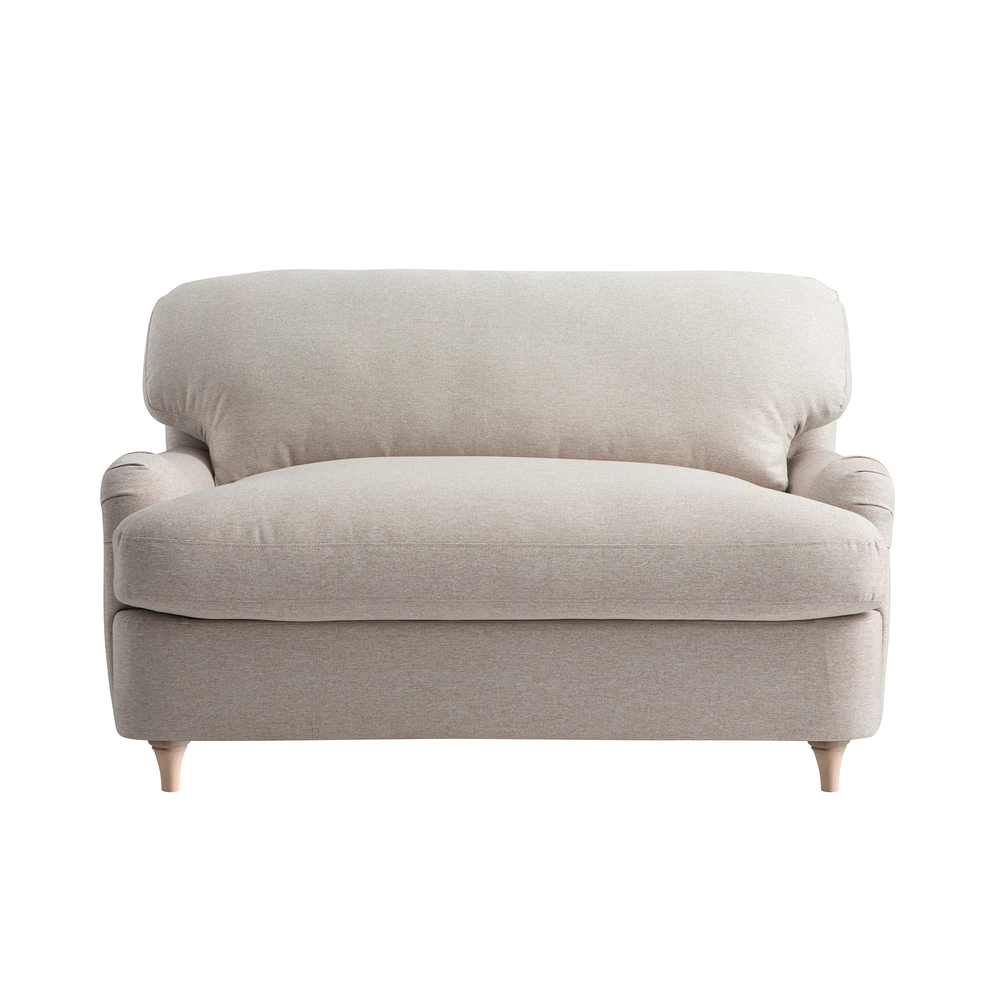 Daphnis Oatmeal Fabric Sofa Bed, Loveseat - Image 10