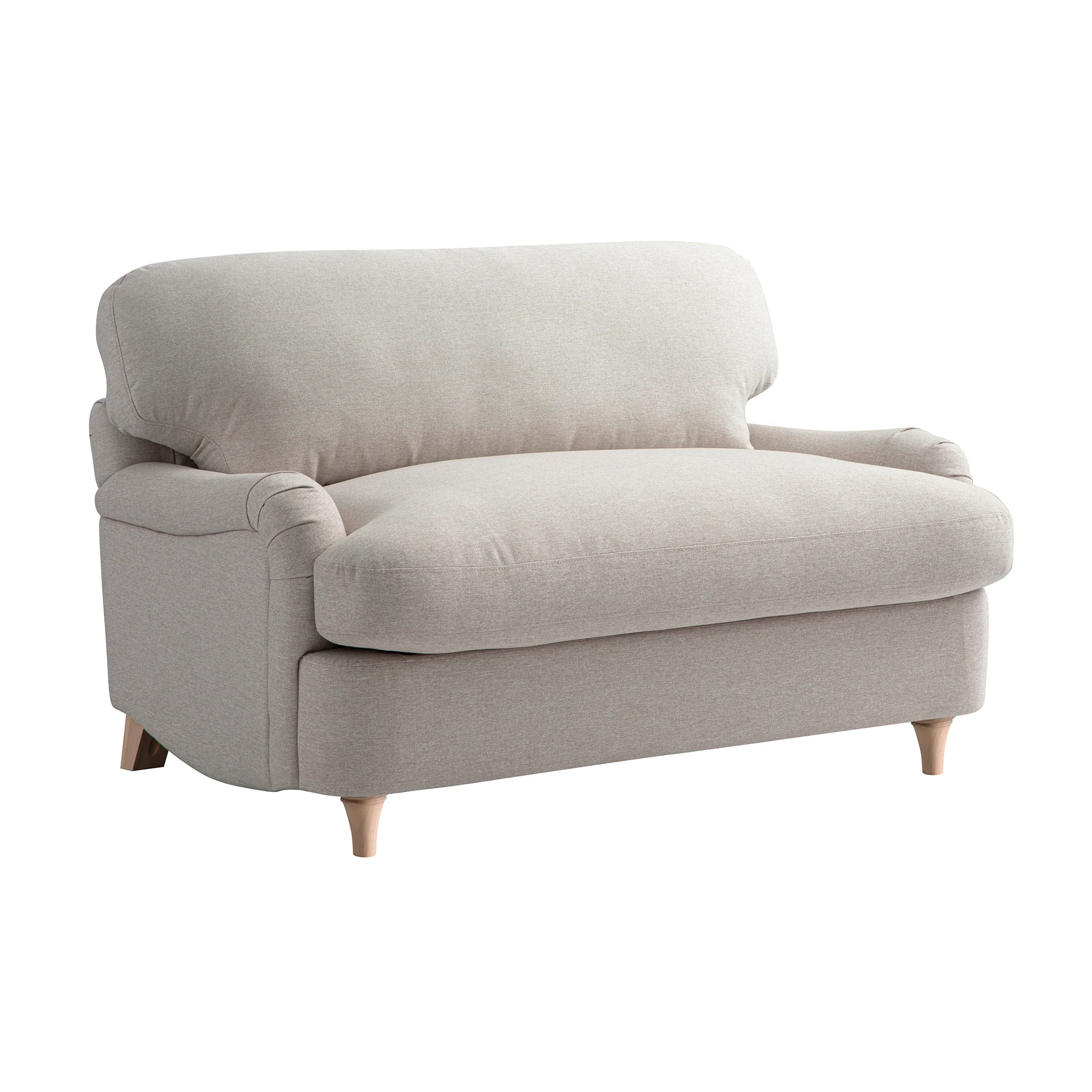Daphnis Oatmeal Fabric Sofa Bed, Loveseat - Image 13