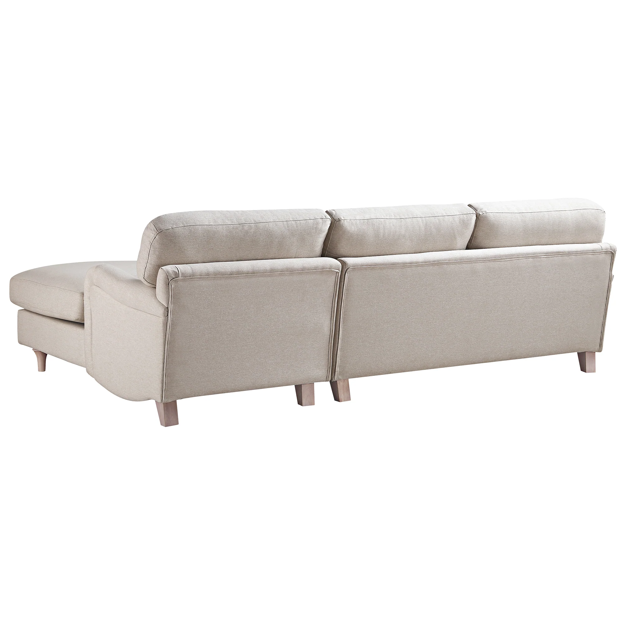 Daphnis Oatmeal Fabric Sofa, Grande Chaise Sofa Right Hand Facing - Image 10