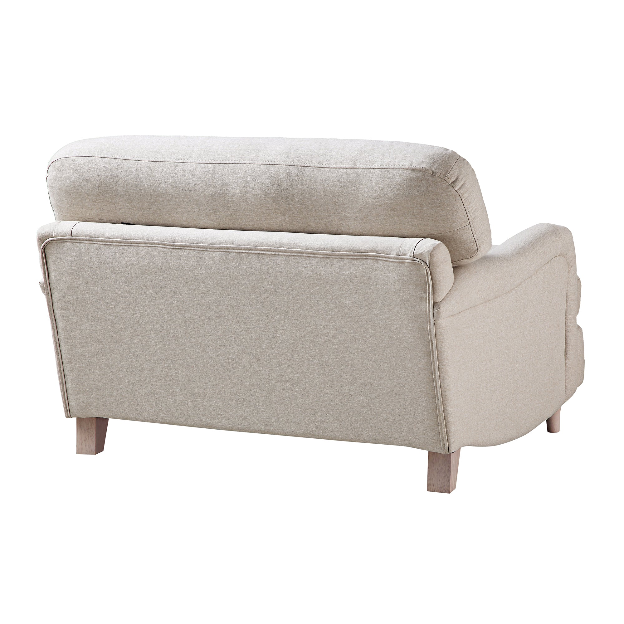 Daphnis Oatmeal Fabric Sofa, Loveseat - Image 9