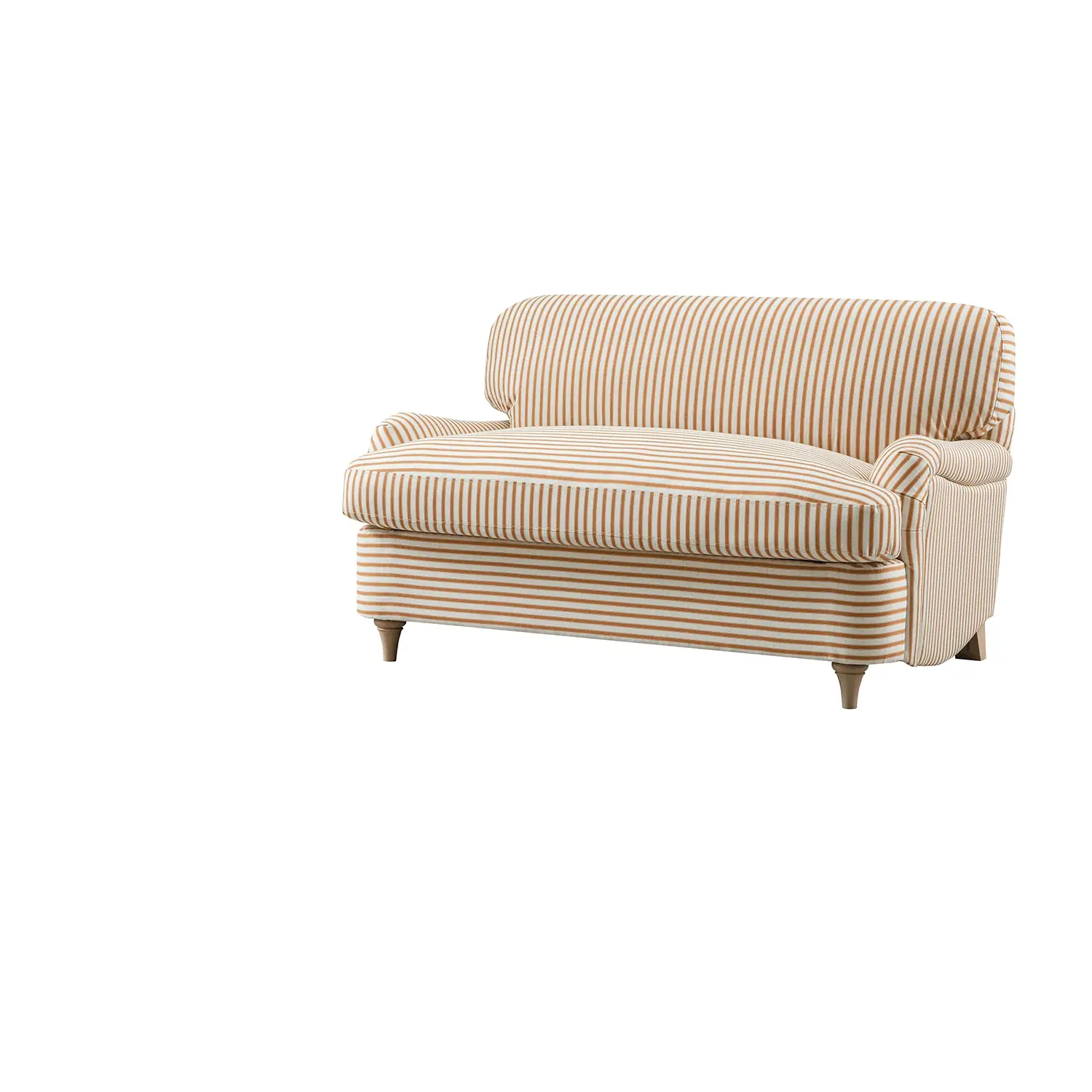 Daphnis Ochre Striped Linen Blend Fabric Sofa Bed, Loveseat - Image 14