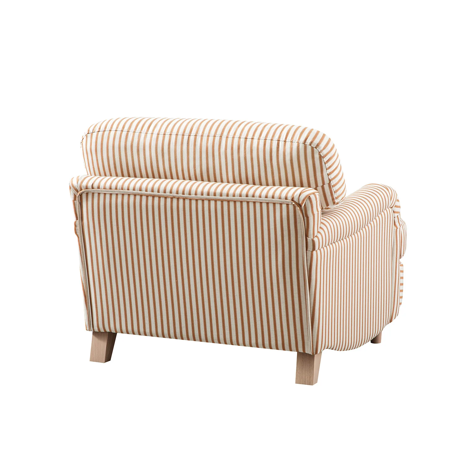 Daphnis Ochre Striped Linen Blend Sofa, 1-Seater - Image 11