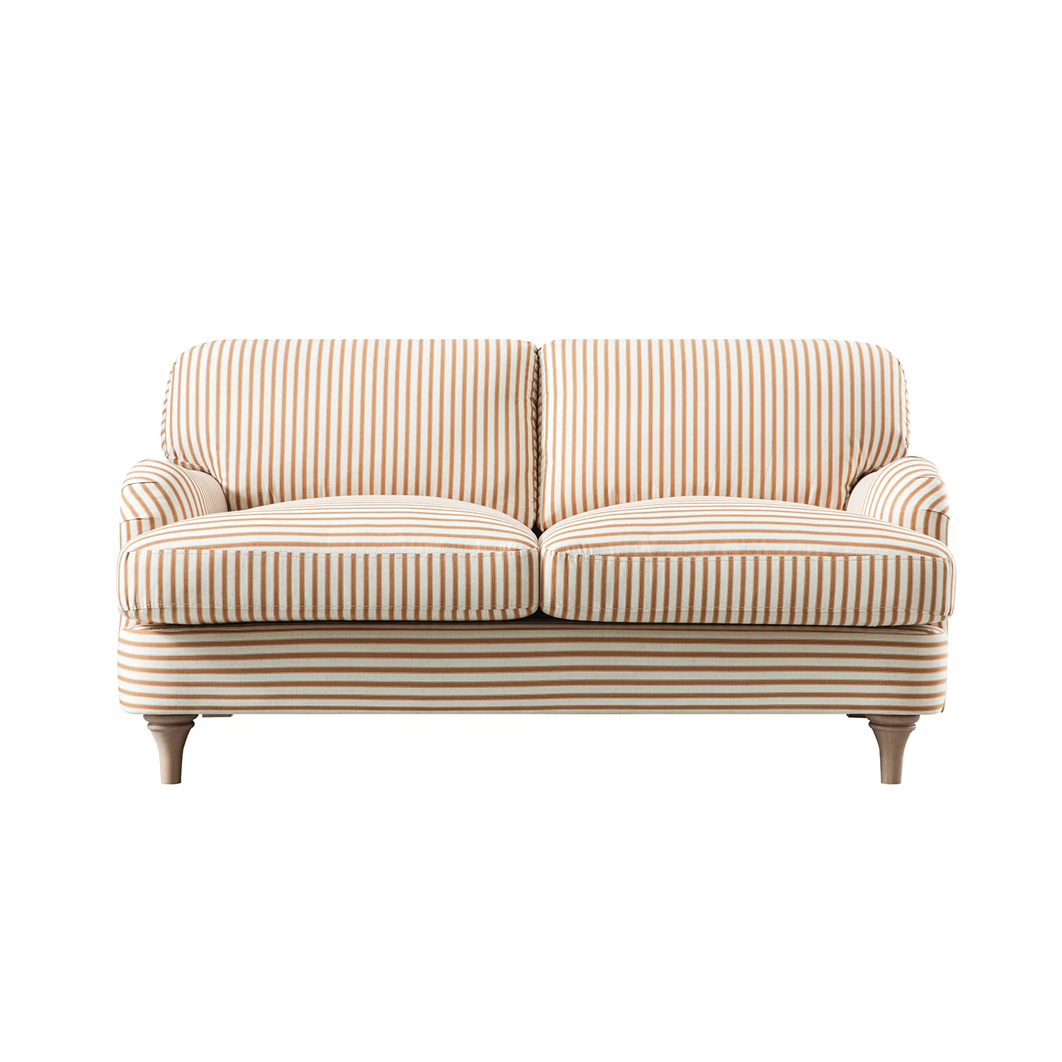 Daphnis Ochre Striped Linen Blend Sofa, 2-Seater - Image 6