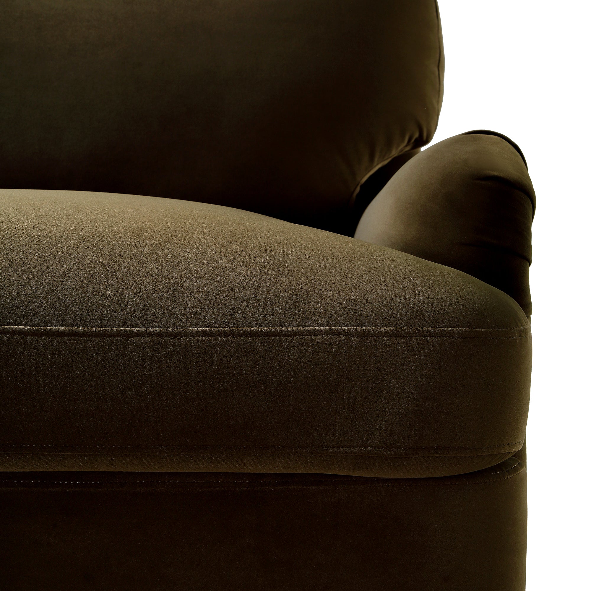 Daphnis Seaweed Velvet Sofa, 1-Seater - Image 10