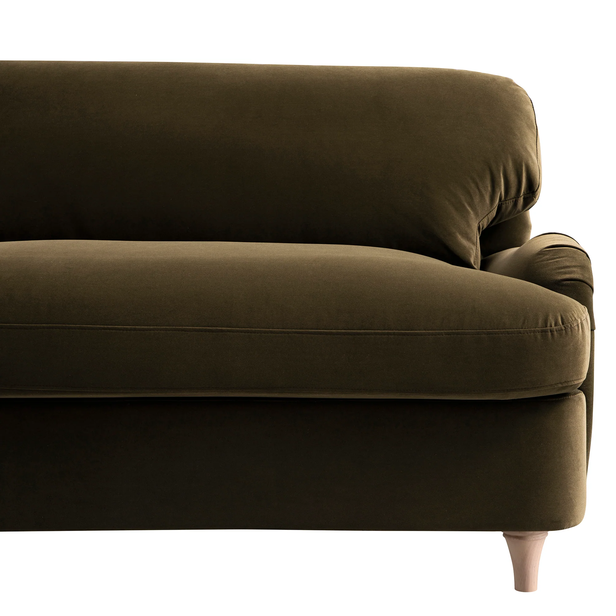 Daphnis Seaweed Velvet Sofa Bed, Loveseat - Image 18