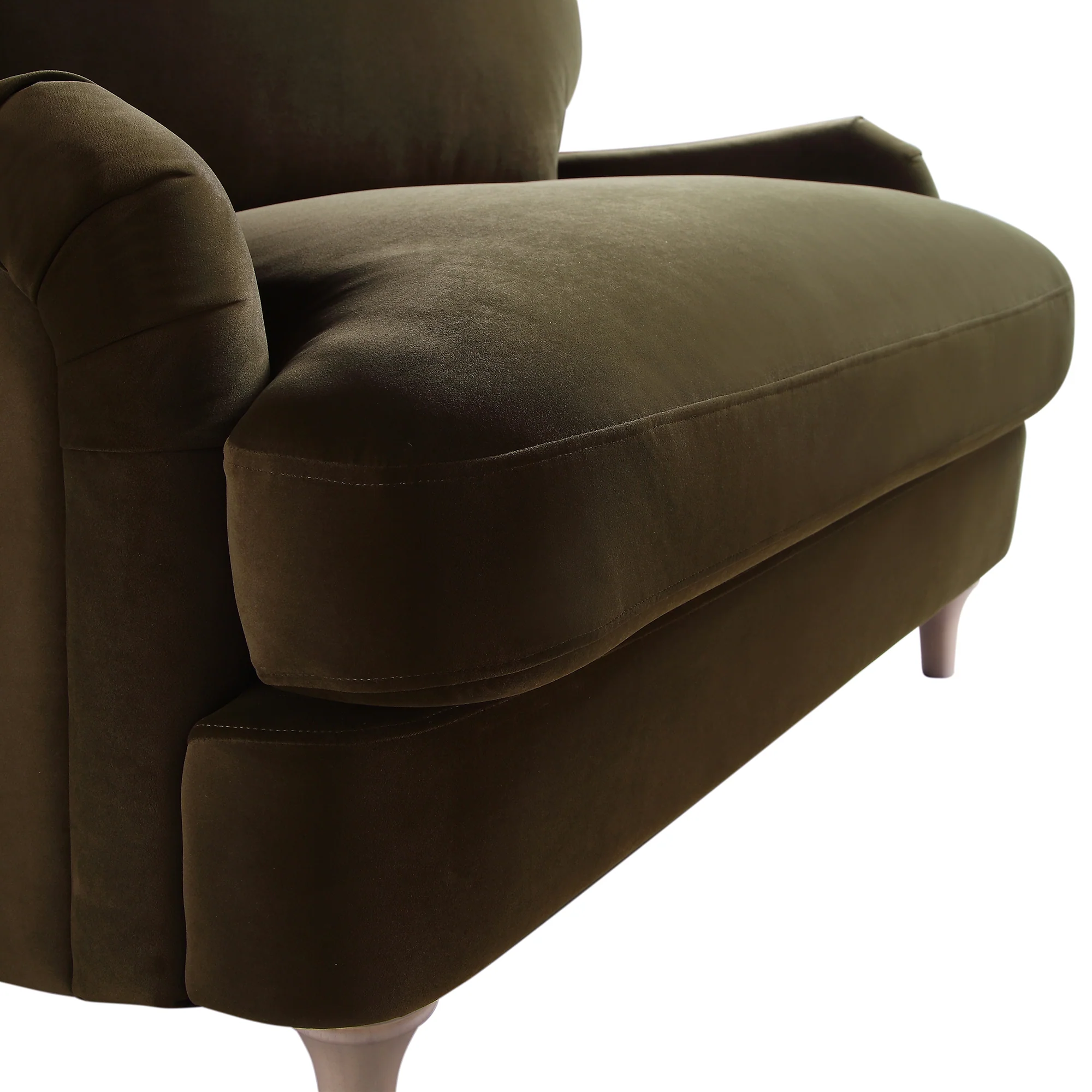 Daphnis Seaweed Velvet Sofa, Loveseat - Image 12