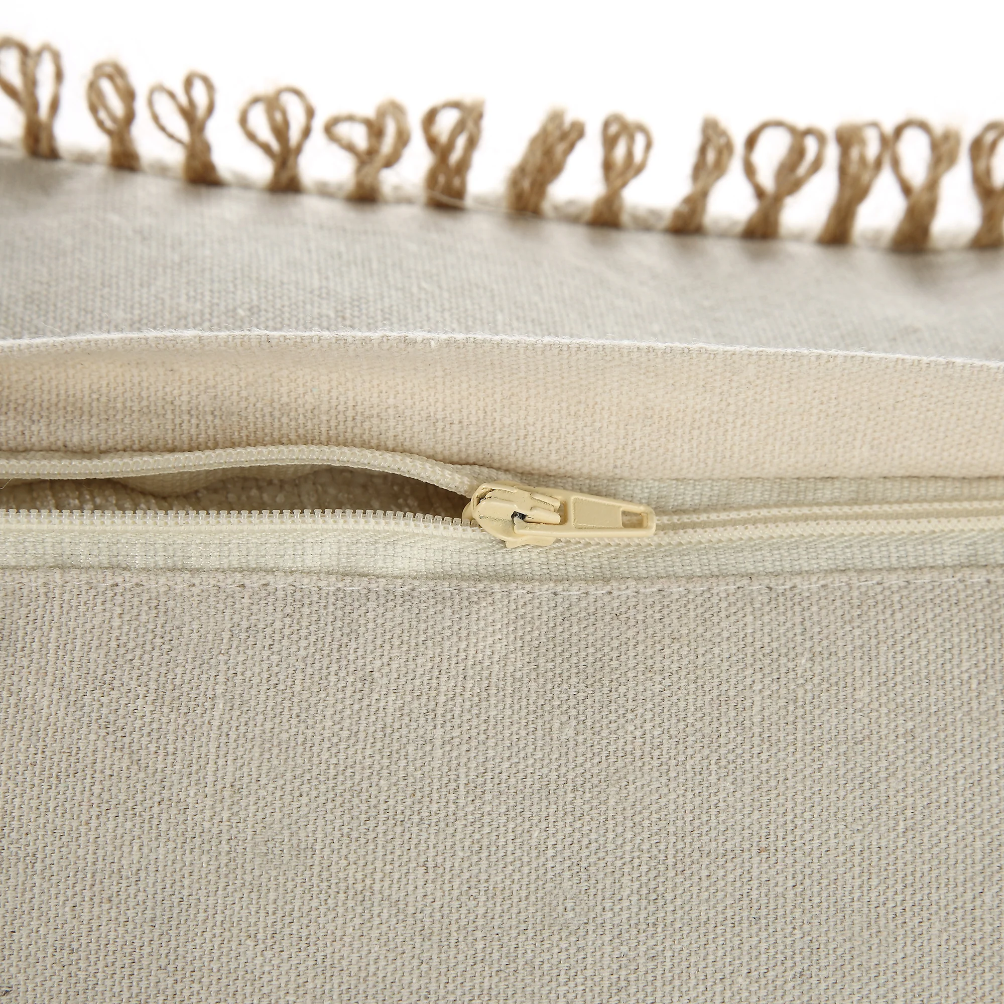 Delilah Crochet Jute Lace Hand Embroidered Rectangular Cushion - Image 5