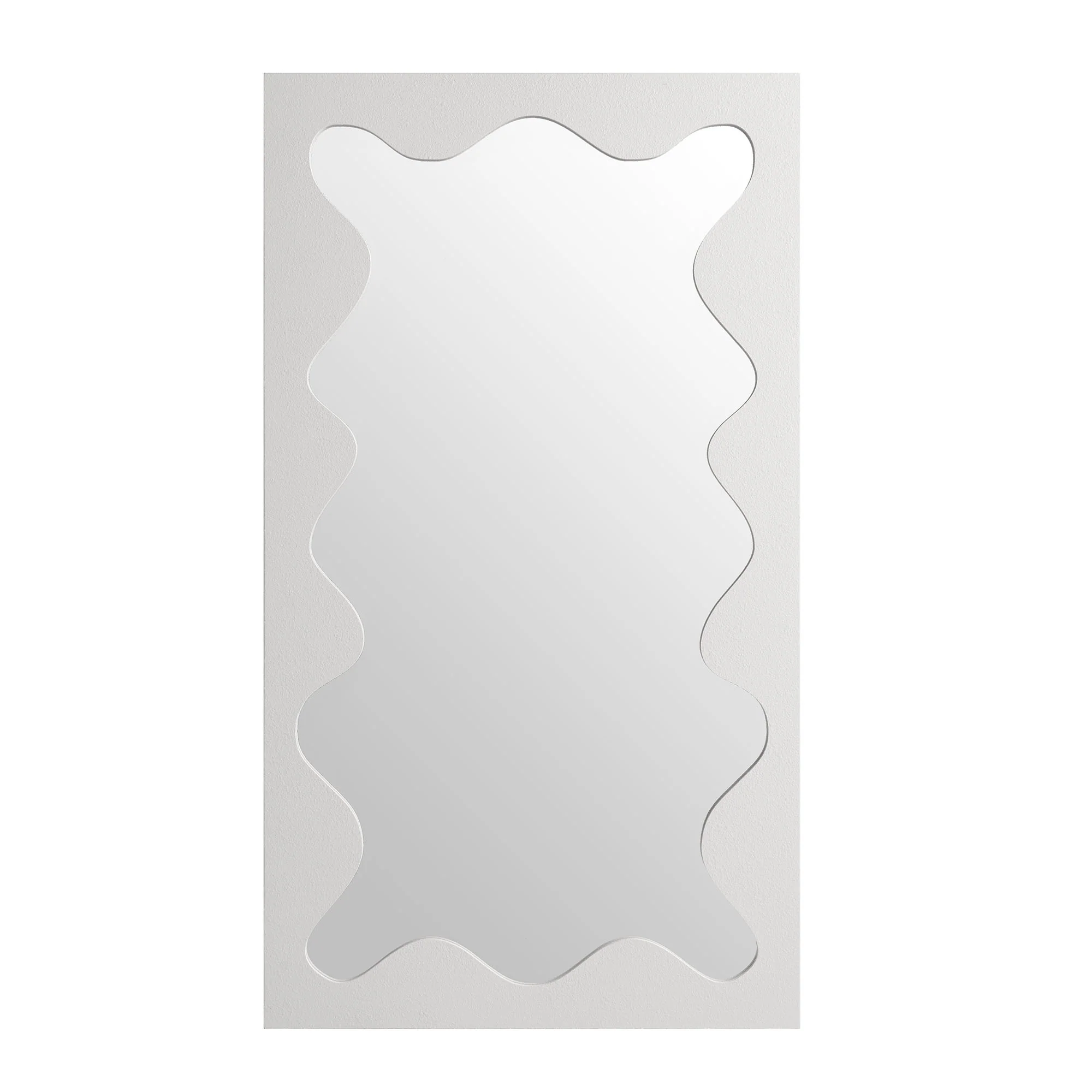 Destin Wave Mirror 180 x 100 cm, White Matte - Image 5