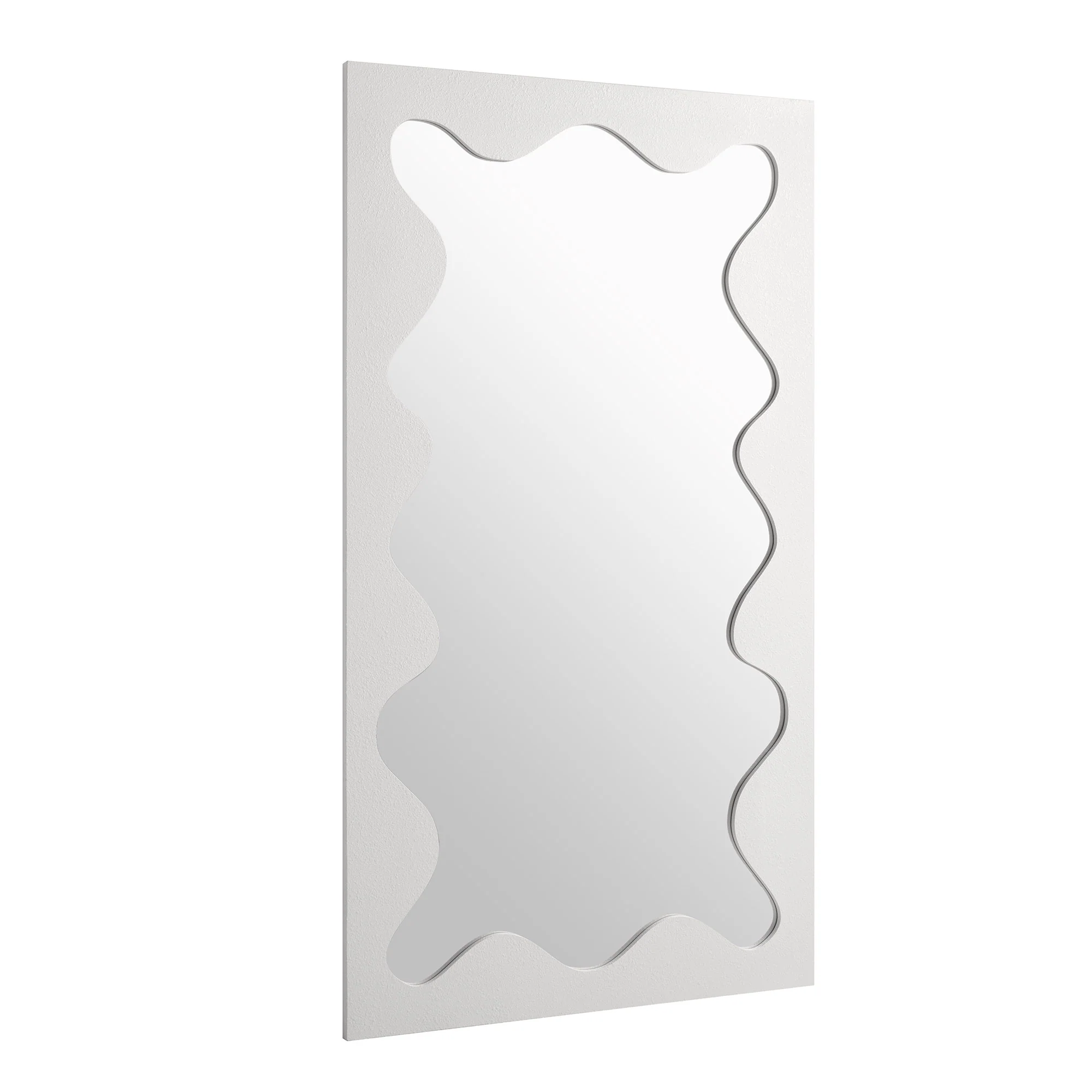 Destin Wave Mirror 180 x 100 cm, White Matte - Image 6