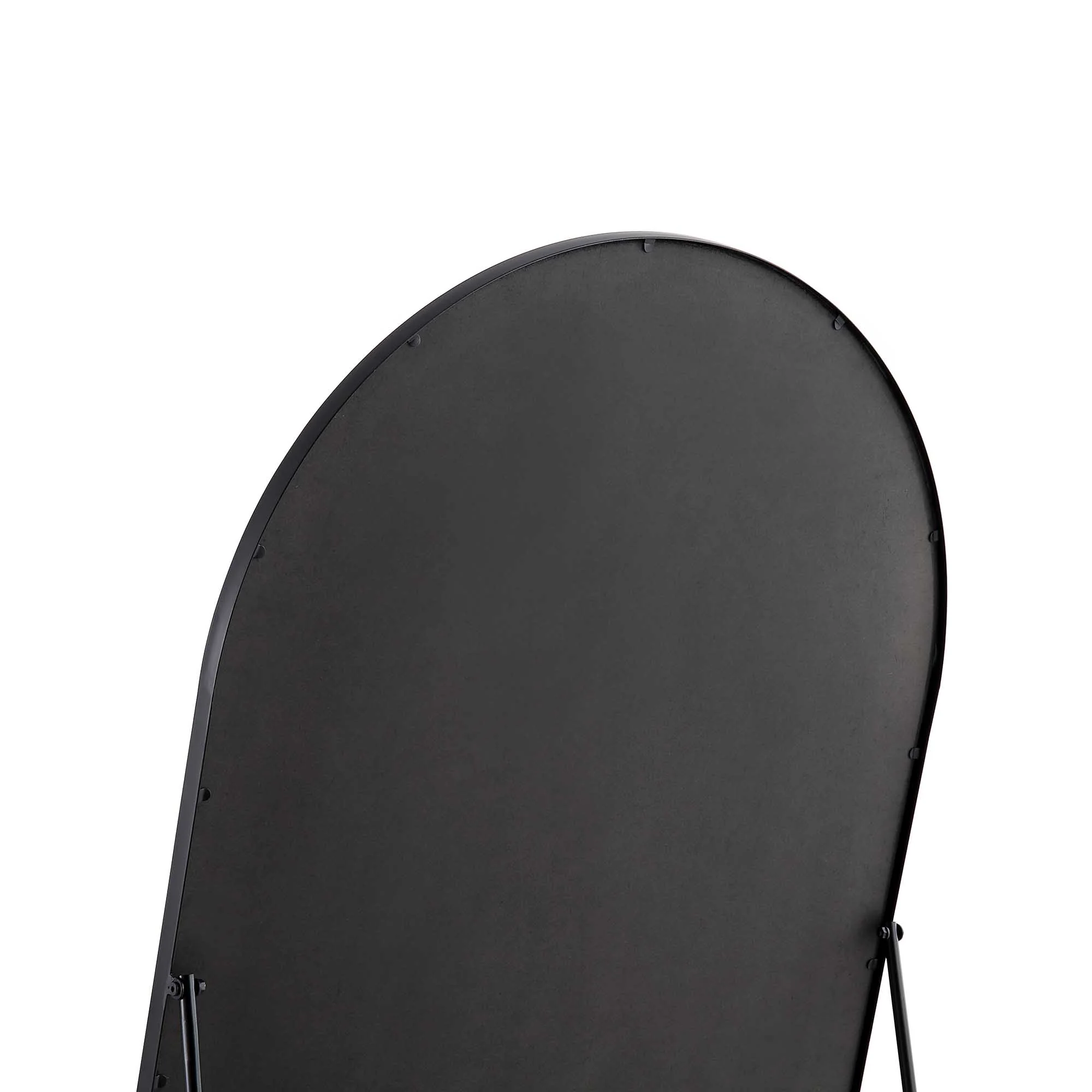 Dina Freestanding Arched Full Length Metal Frame Mirror 160 x 76 cm, Black - Image 9