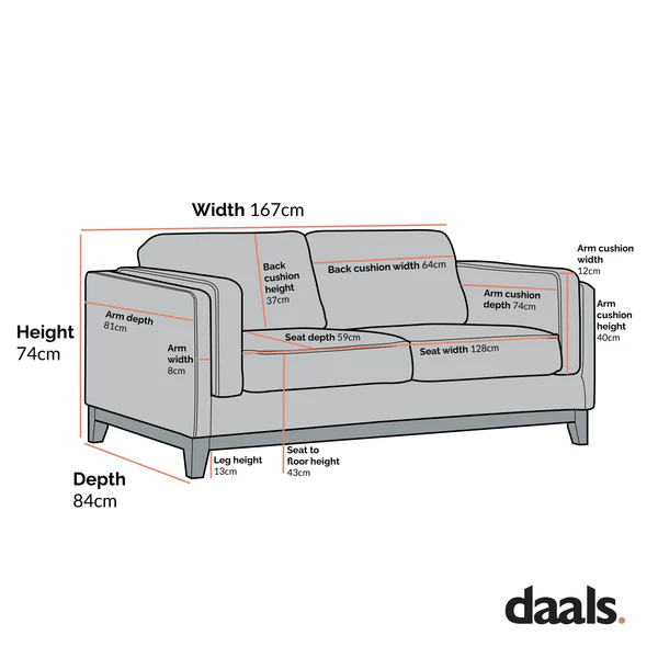Dipley Beige Boucle Fabric Sofa, 2-Seater - Image 6