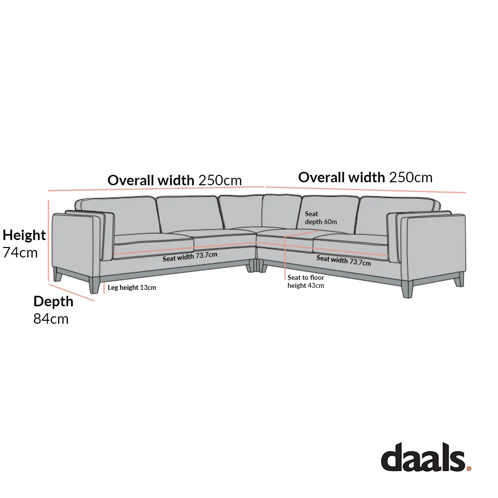 Dipley Champagne Velvet Grande Corner Sofa - Image 8