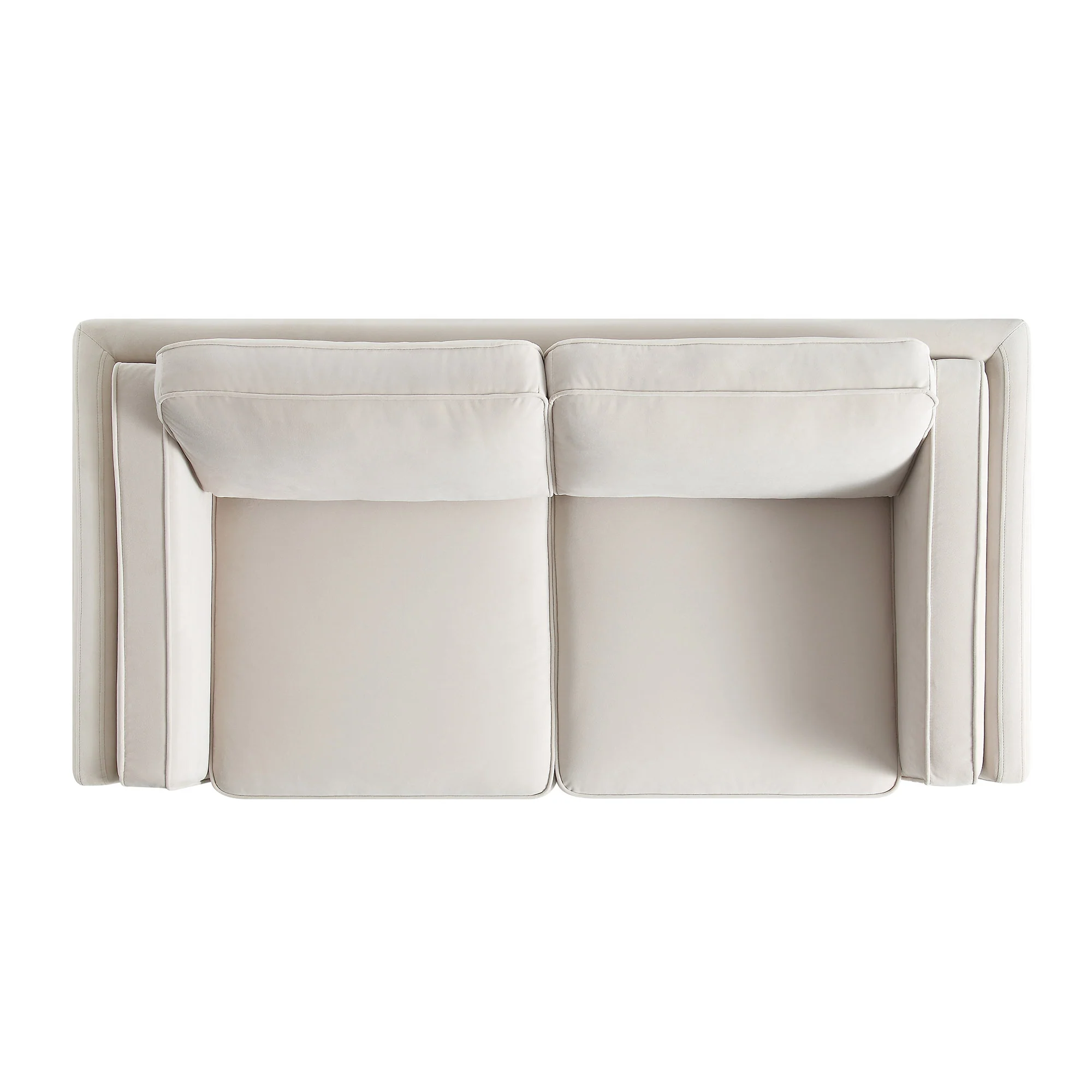 Dipley Champagne Velvet Sofa, 2-Seater - Image 7
