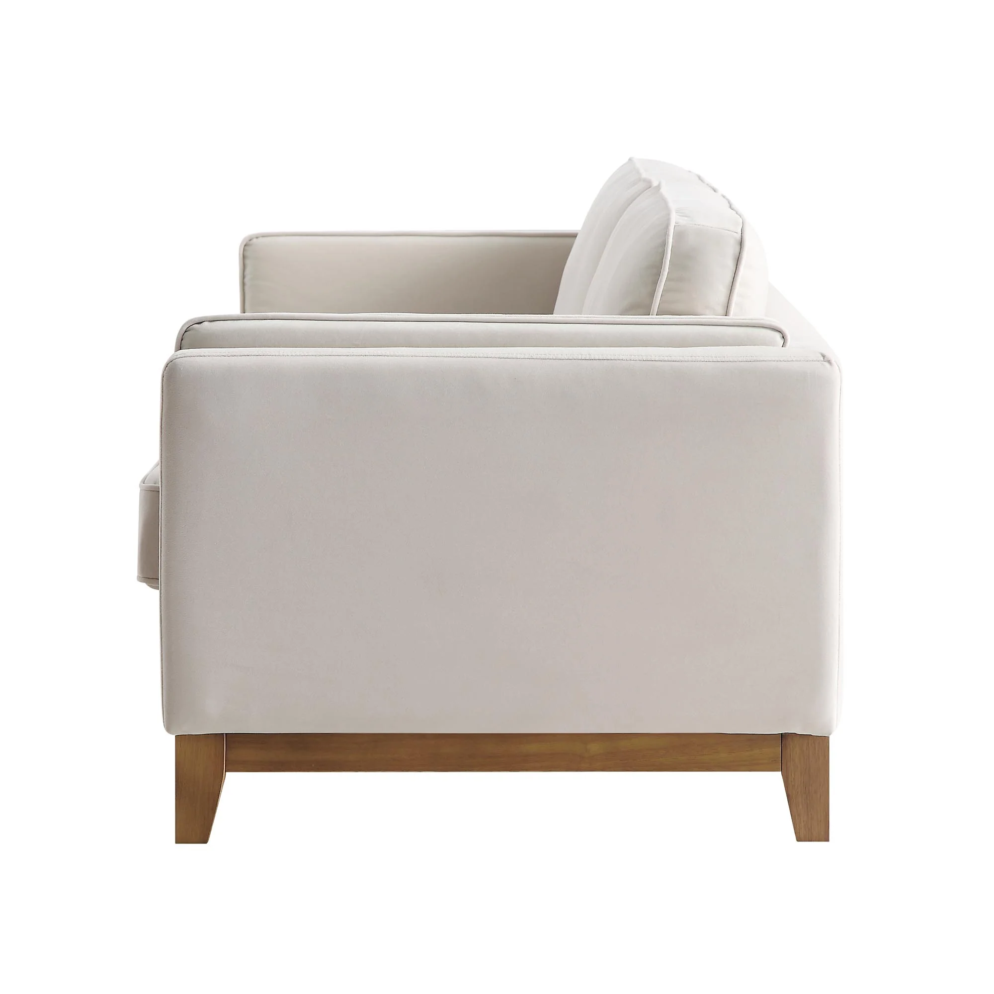 Dipley Champagne Velvet Sofa, 2-Seater - Image 8