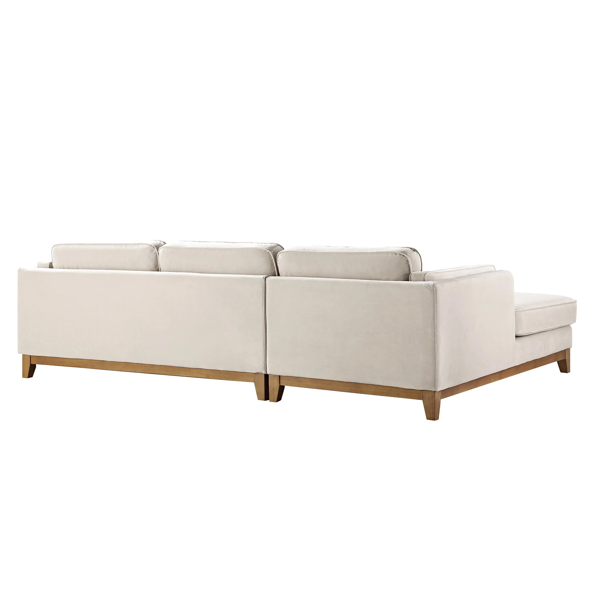 Dipley Champagne Velvet Sofa, Grande Chaise Sofa Left Hand Facing - Image 11