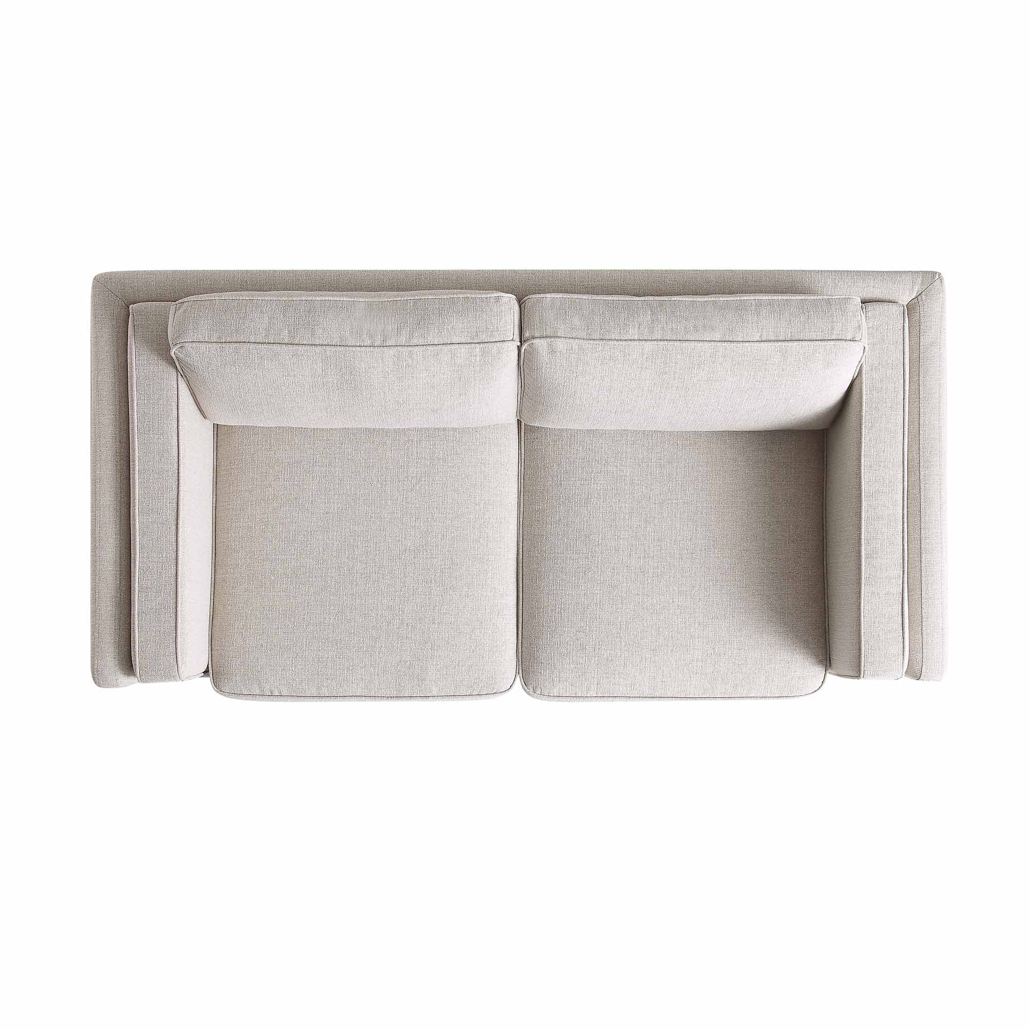 Dipley Oatmeal Fabric Sofa, 2-Seater - Image 7