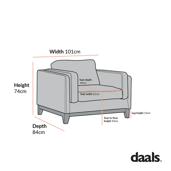 Dipley Champagne Velvet Sofa, 1-Seater - Image 7