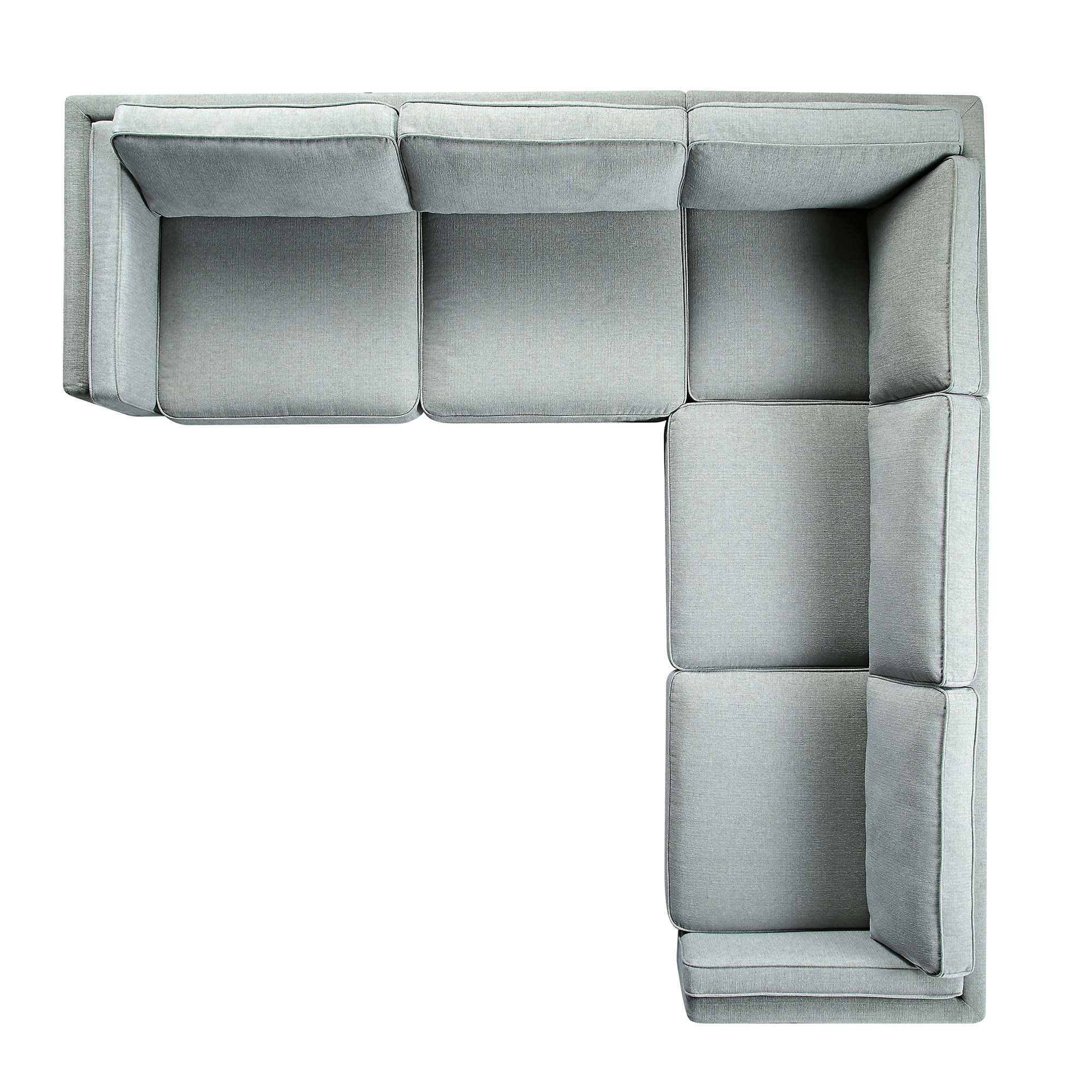 Dipley Sage Woven Fabric Grande Corner Sofa - Image 10