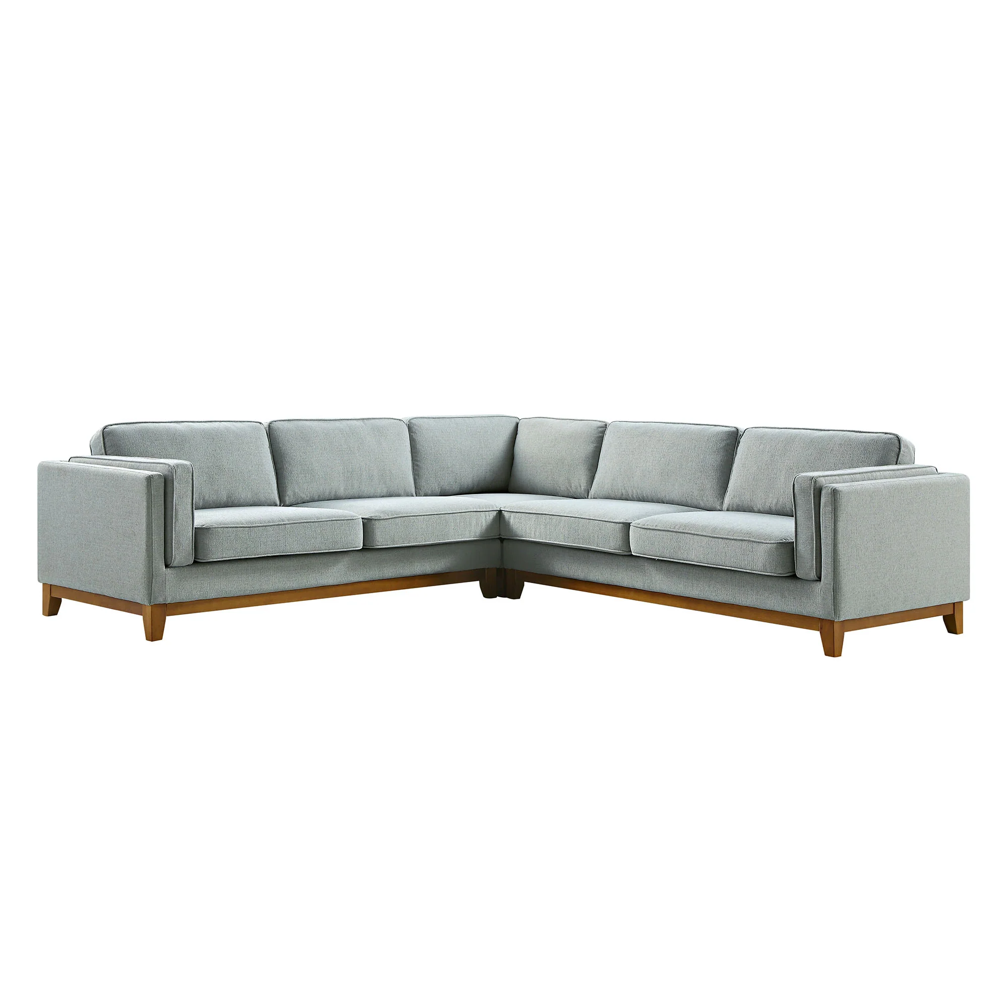 Dipley Sage Woven Fabric Grande Corner Sofa - Image 6