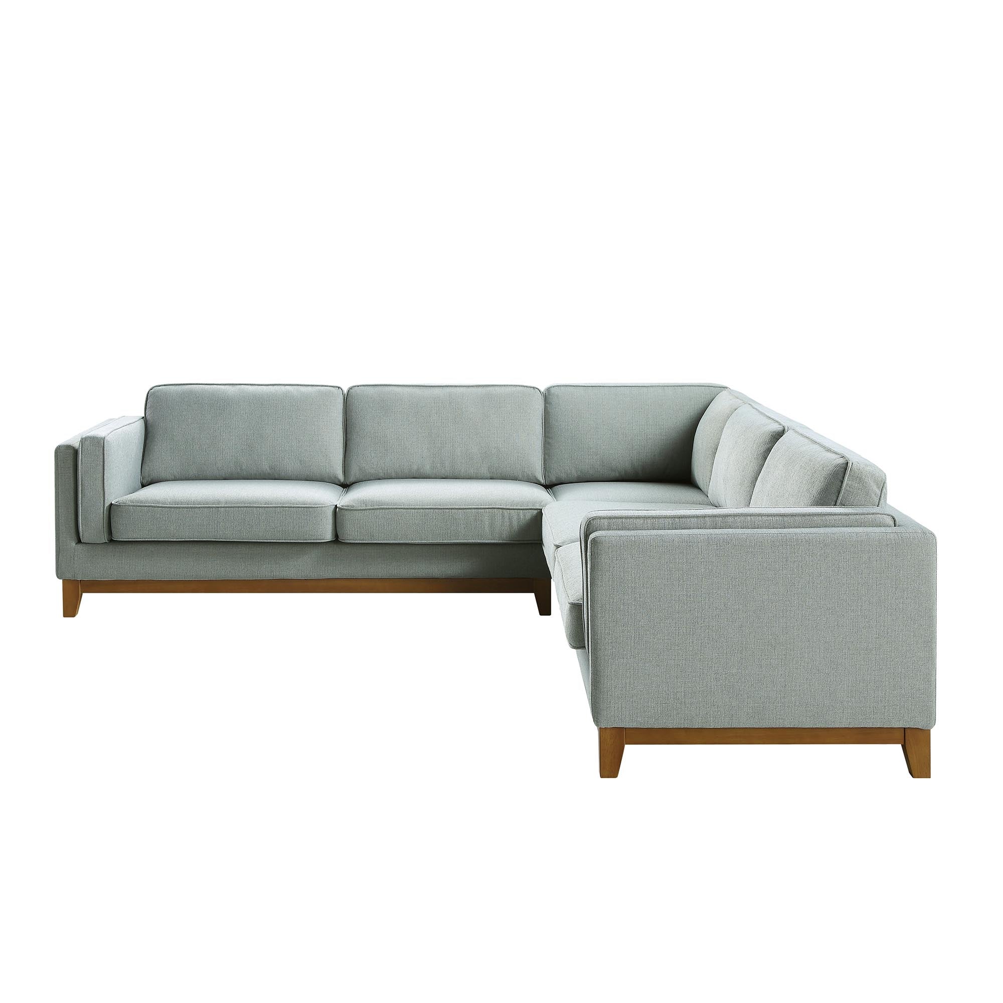Dipley Sage Woven Fabric Grande Corner Sofa - Image 9