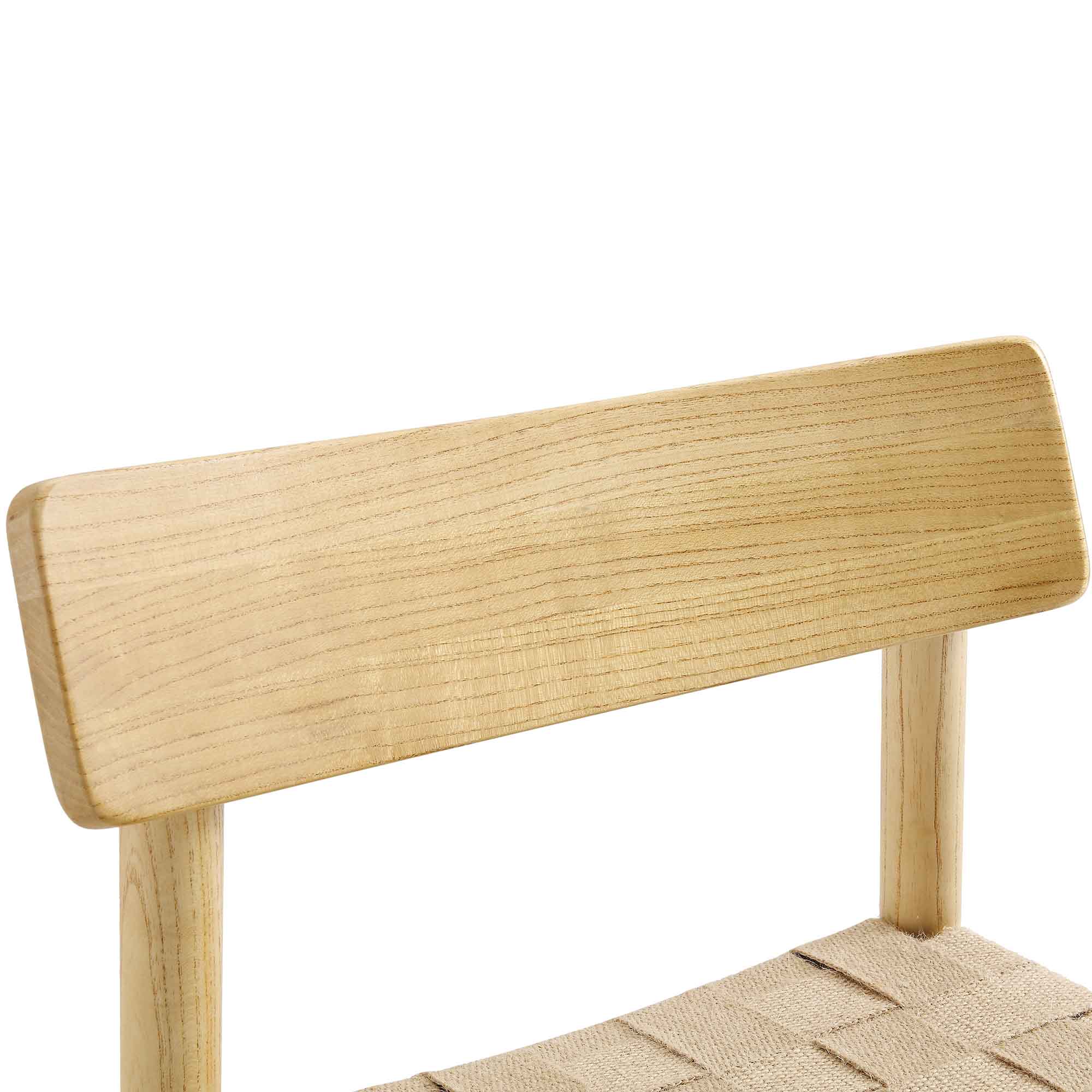 Ditton Set of 2 Elm Wood and Jute Dining Chairs, Natural - Image 9