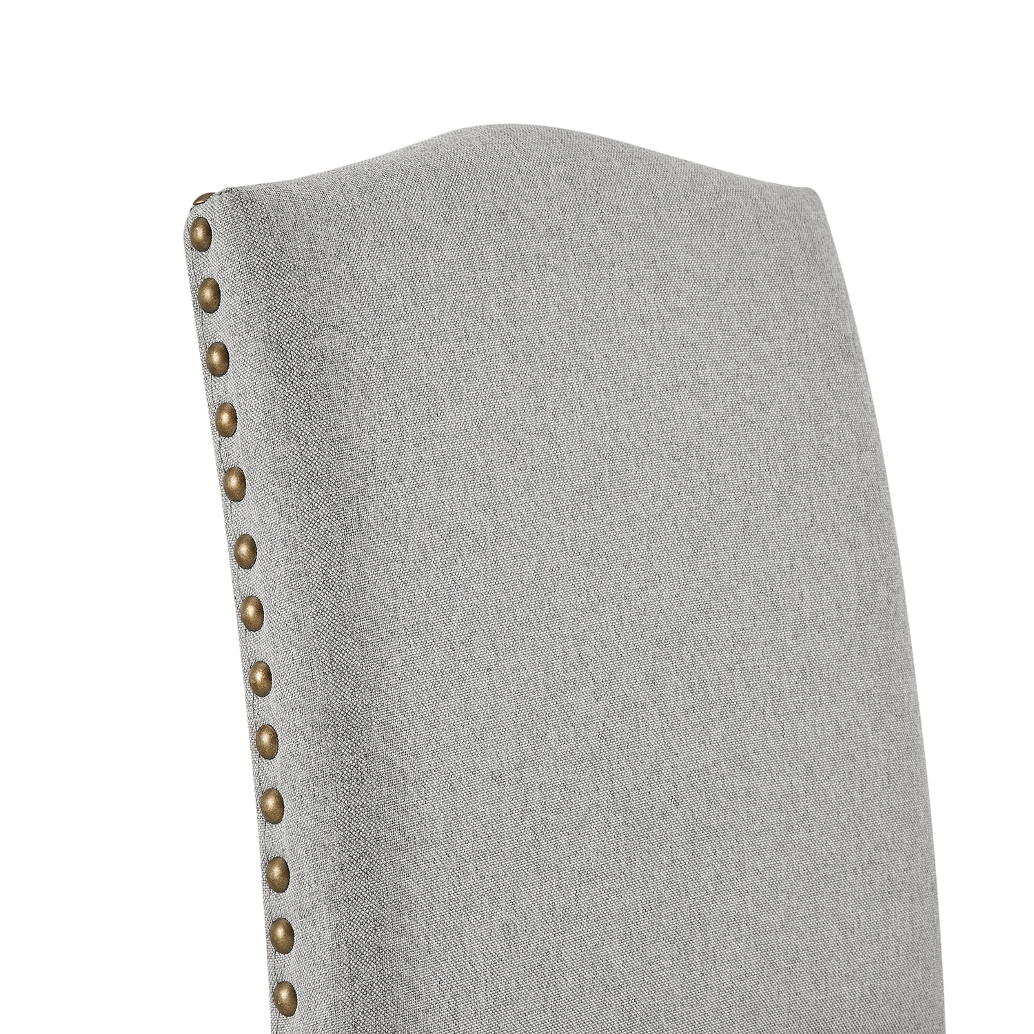 Draycott Set of 2 Grey Fabric Dining Chairs - Image 8