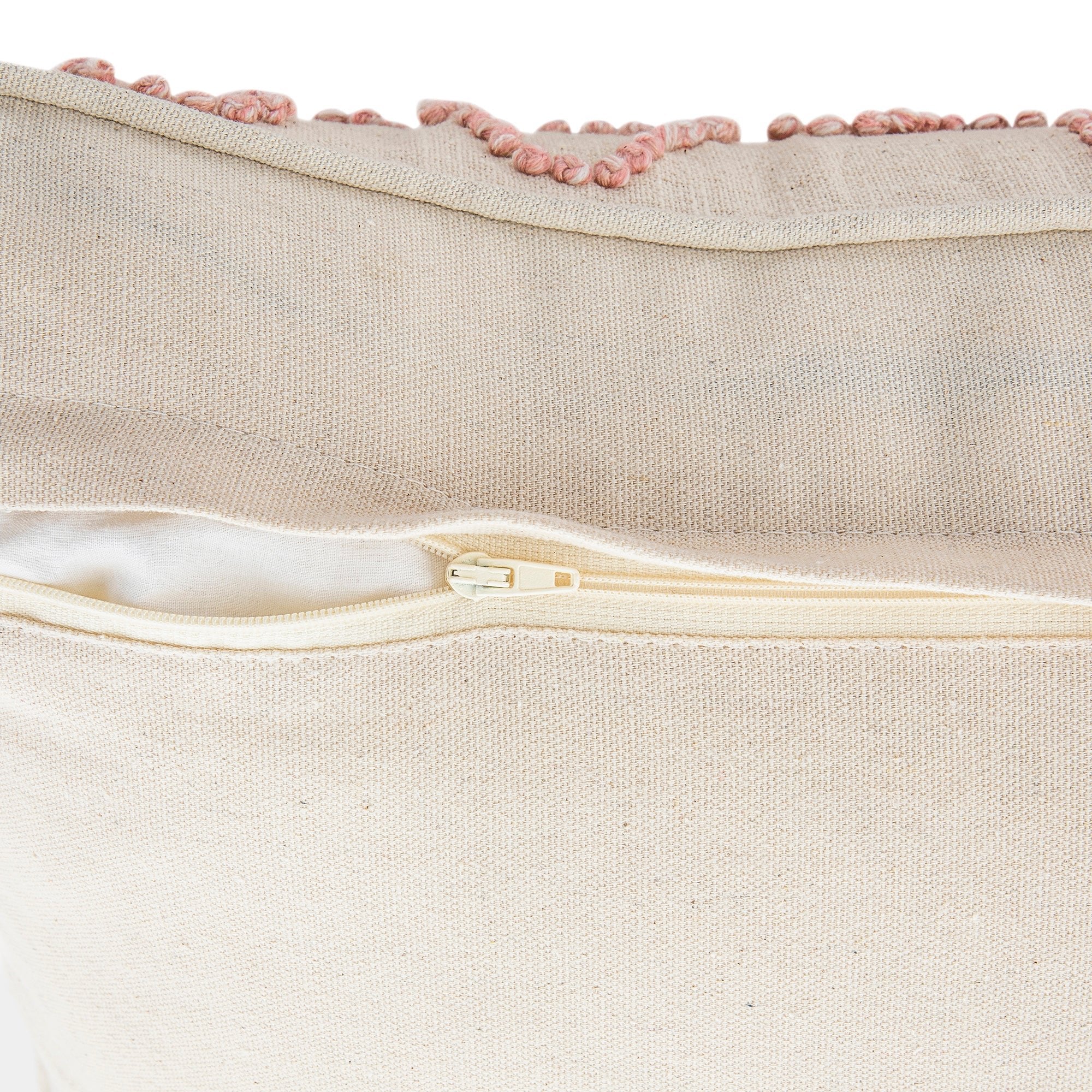 Dulcie Pink Wool French Knot Cushion - Image 6