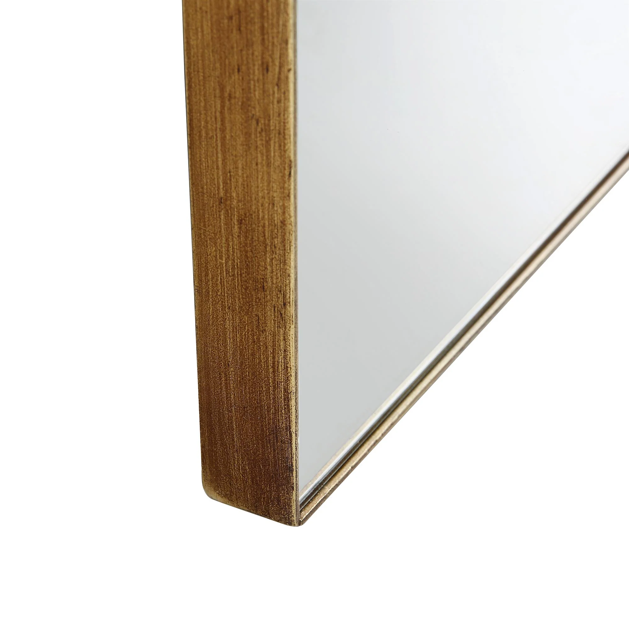 Eden Arched Full Length Metal Frame Mirror 180 x 110 cm, Antique Gold Effect - Image 7