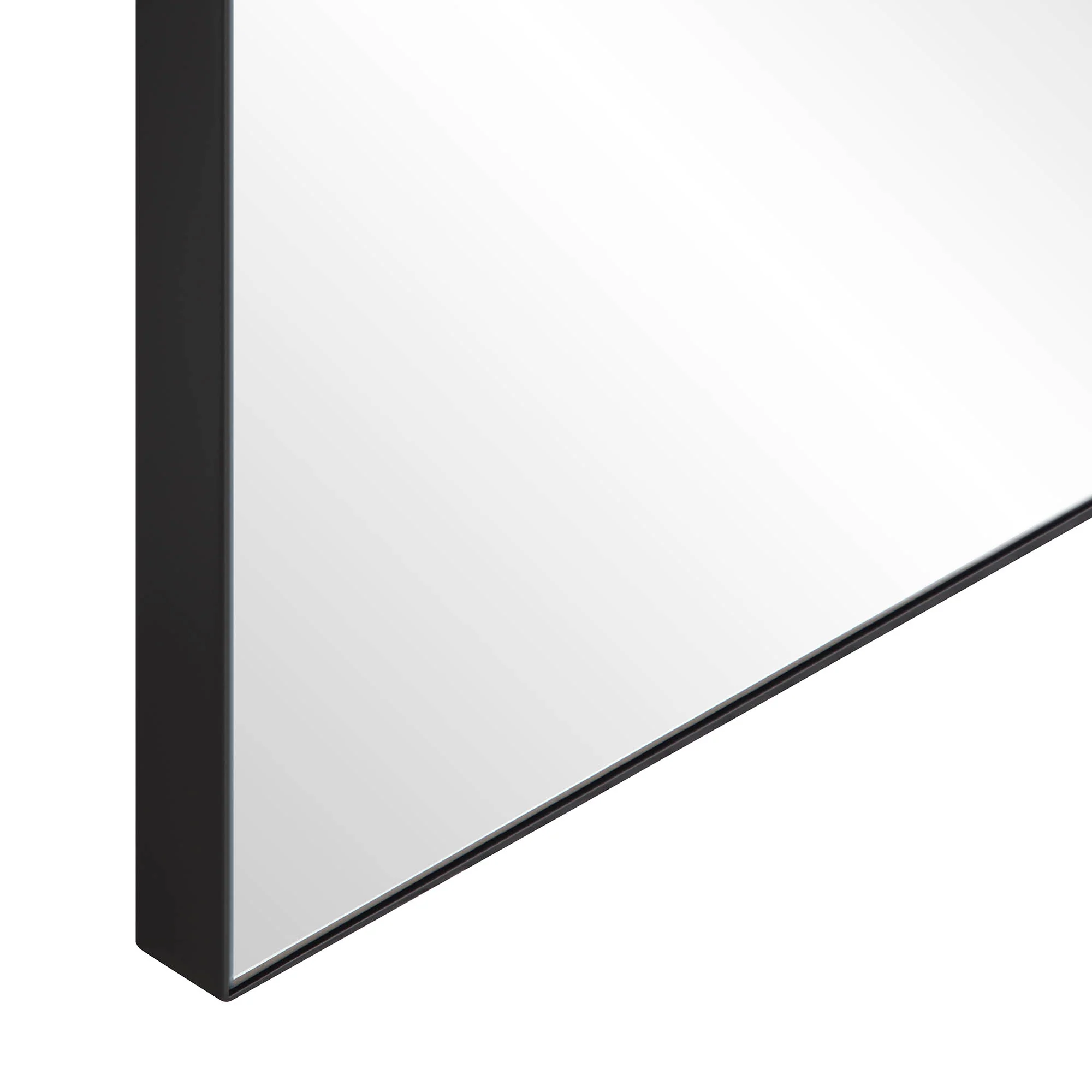 Eden Arched Full Length Metal Frame Mirror 180 x 110 cm, Black - Image 7