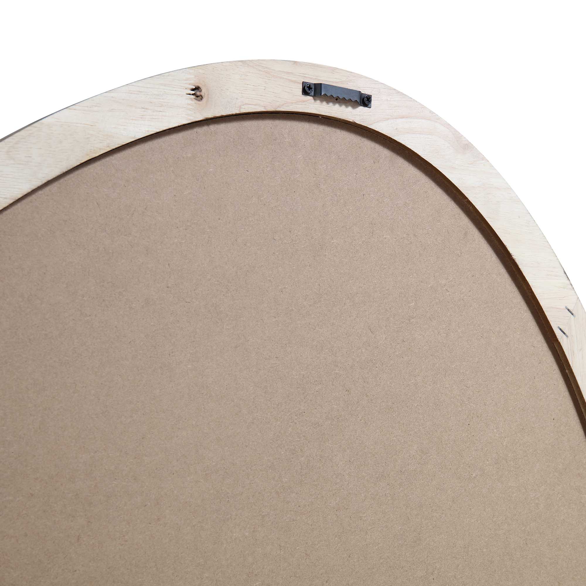 Edo Irregular Pebble Wall Wooden Mirror 100 x 76 cm, Walnut - Image 7
