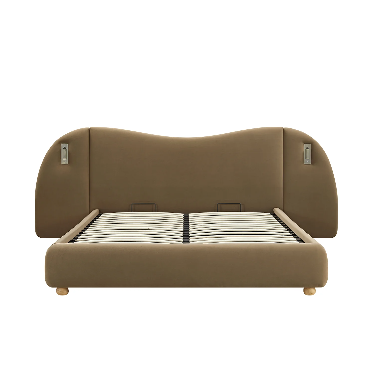 Egerie Extended Headboard Ottoman Storage Bed, Hazel Velvet - Image 13