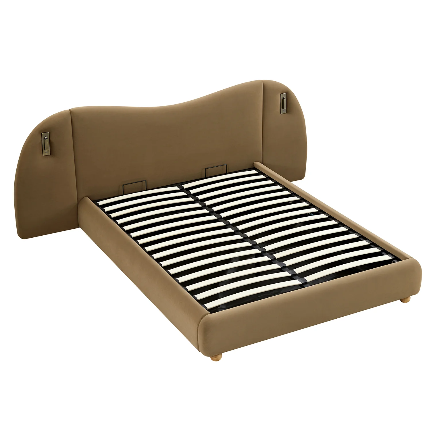 Egerie Extended Headboard Ottoman Storage Bed, Hazel Velvet - Image 15