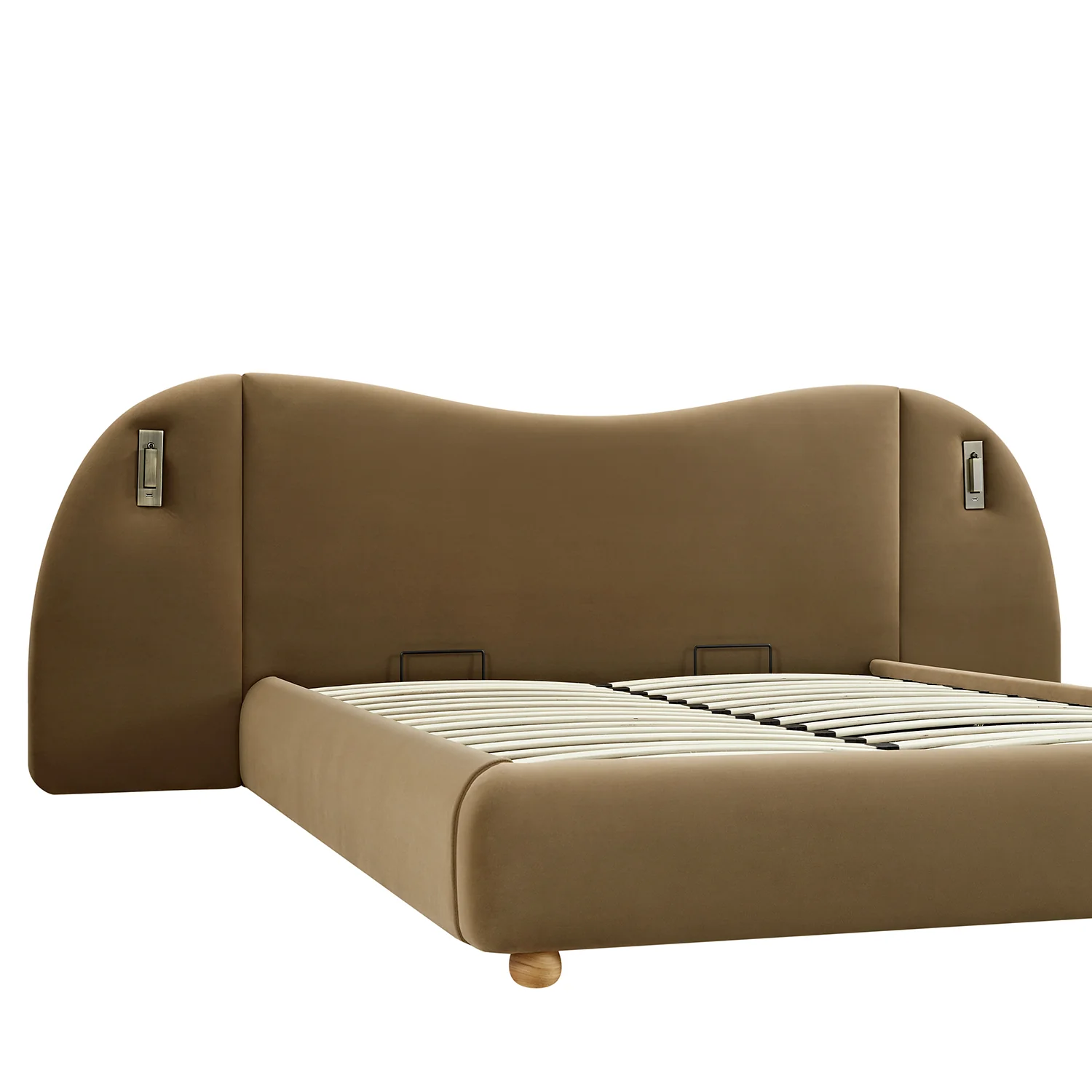Egerie Extended Headboard Ottoman Storage Bed, Hazel Velvet - Image 19