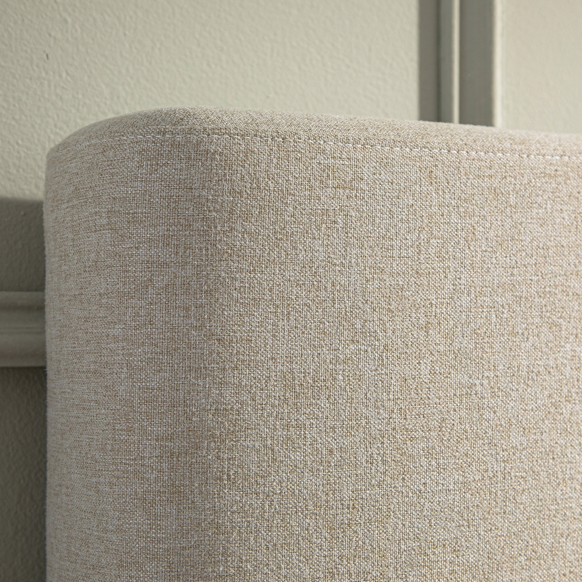 Egerton Box-Pleat Ottoman Storage Bed, Oatmeal Brushed Fabric - Image 8