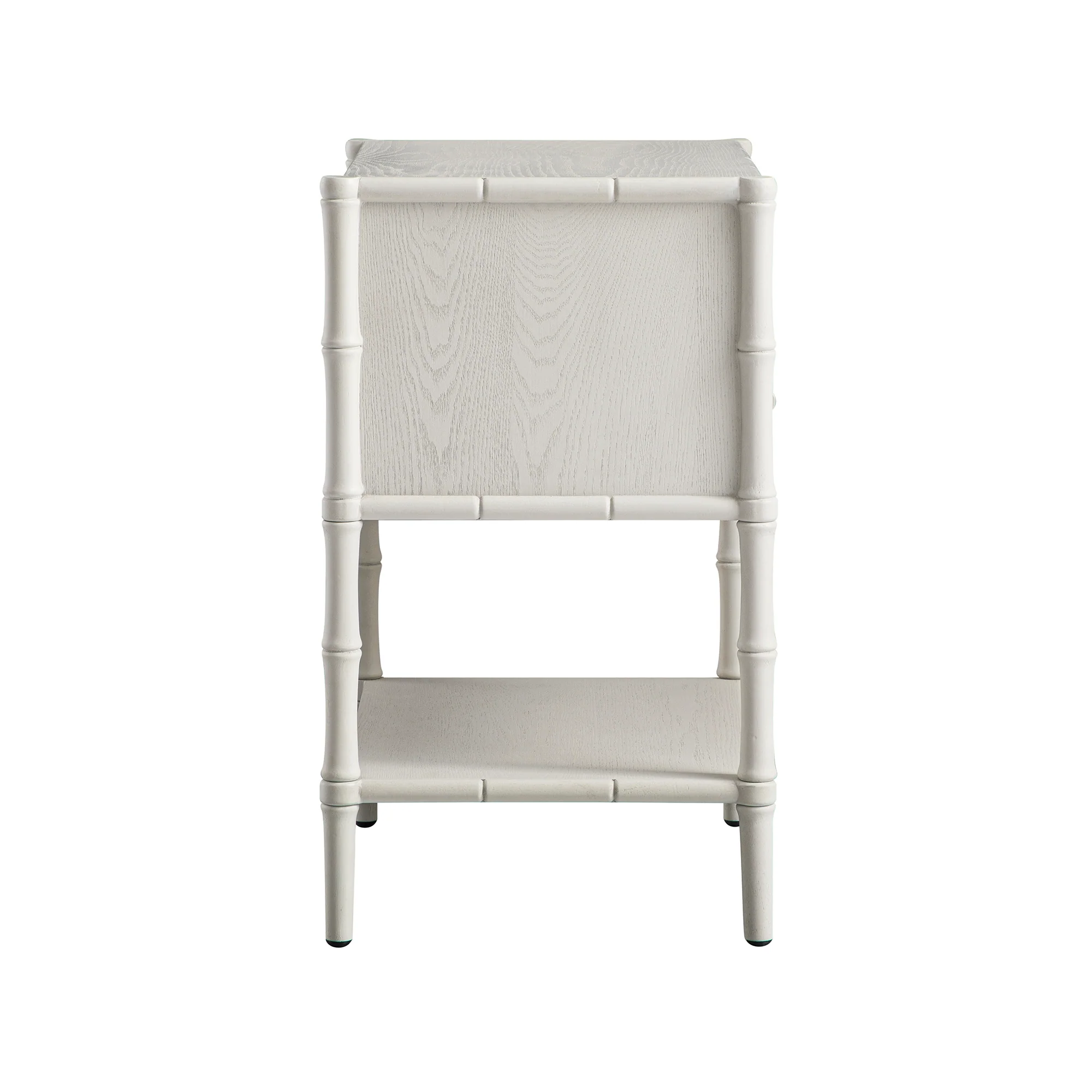 Elstowe Faux Bamboo 2-Drawer Bedside Table, Shaded White - Image 10