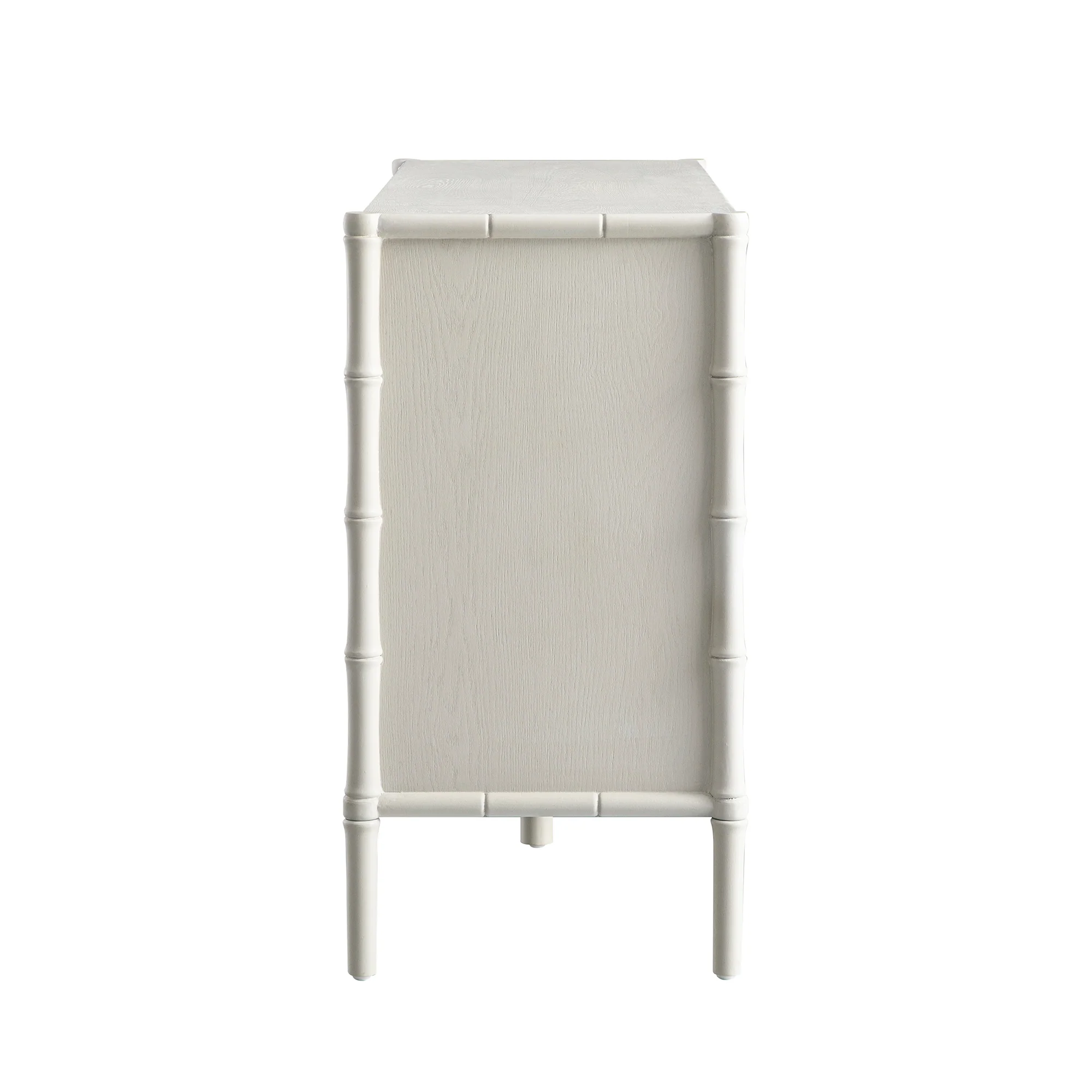 Elstowe Faux Bamboo 6-Drawer Chest, Shaded White - Image 10