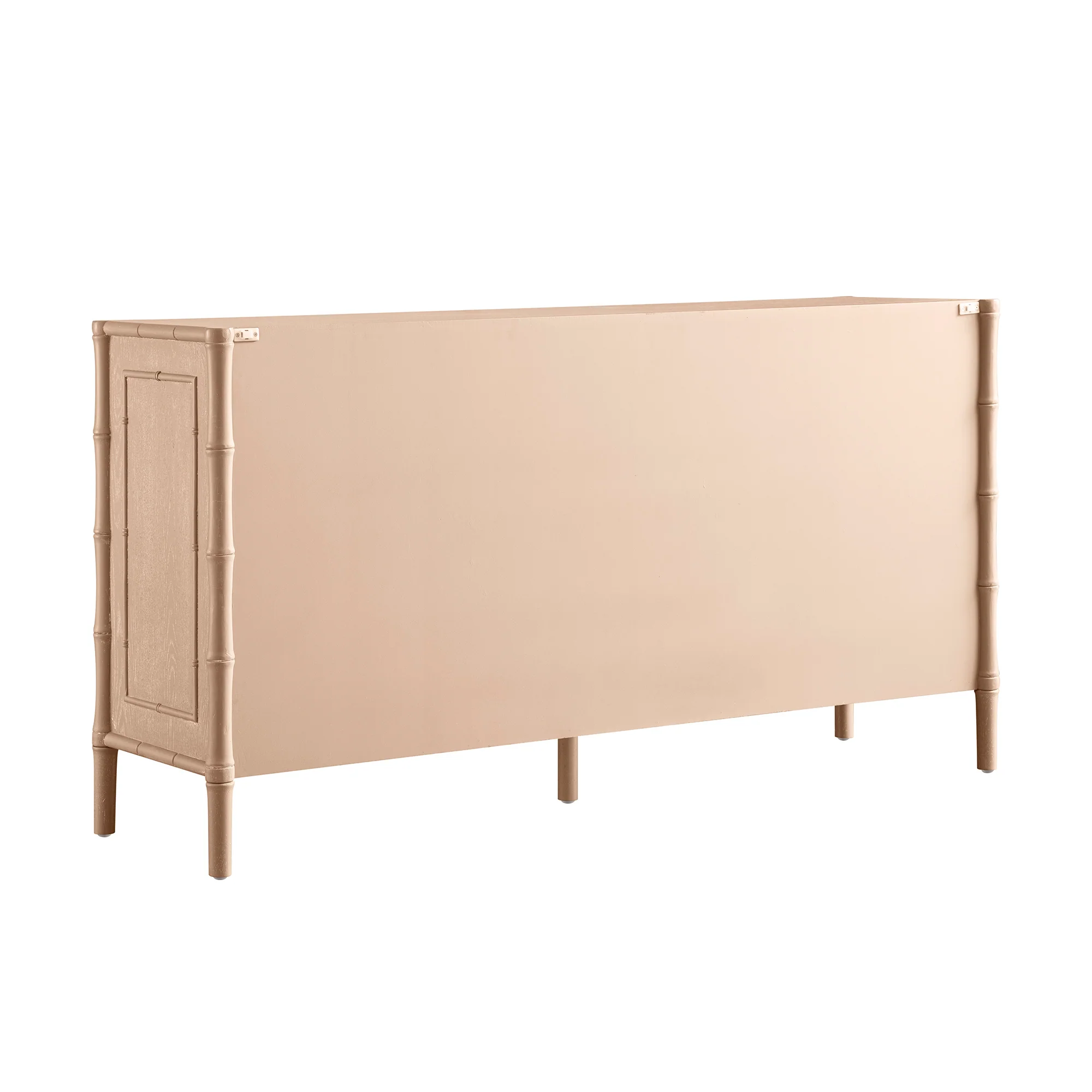 Elstowe Faux Bamboo Large Sideboard, Nude Pink - Image 6